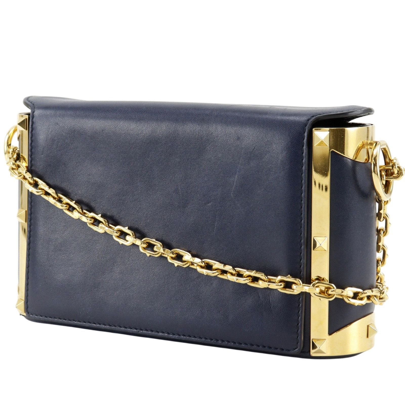 Valentino Valentino Valentino Garavani Lambskin Shoulder Bag Leather Shoulder Bag DUTY FREE for USA Size ONE SIZE - 2 Thumbnail