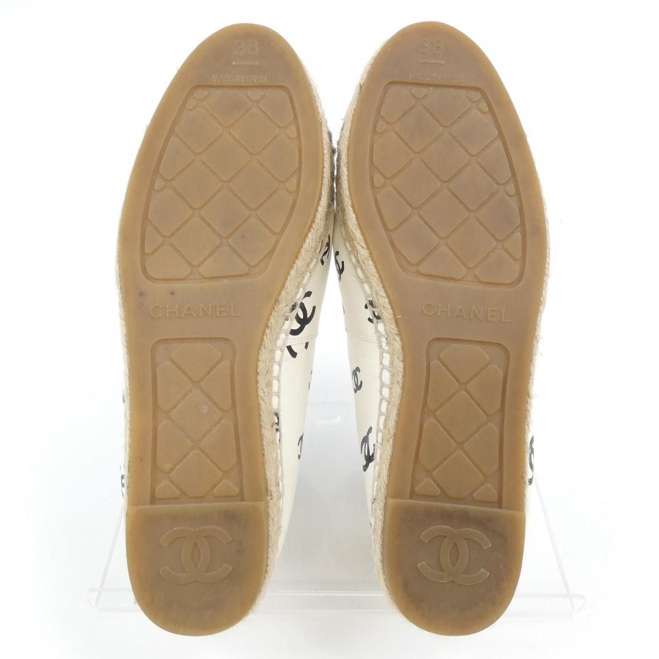 Chanel Chanel Chanel Espadrille Lambskin Shoes Leather Shoes G38628Y55871 DUTY FREE for USA Size ONE SIZE - 4 Thumbnail