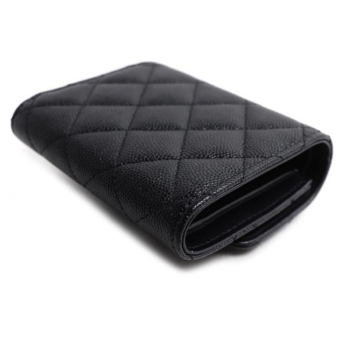 Chanel Chanel Chanel 19 Caviar Skin Trifold Wallet Leather Short Wallet AP3711 DUTY FREE for USA Size ONE SIZE - 2 Thumbnail