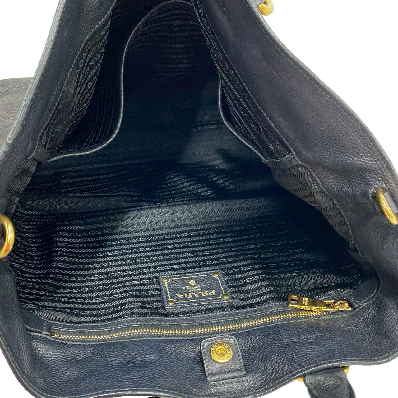 Prada Prada Prada Leather 2way Handbag Leather Business Bag DUTY FREE for USA Size ONE SIZE - 10 Thumbnail
