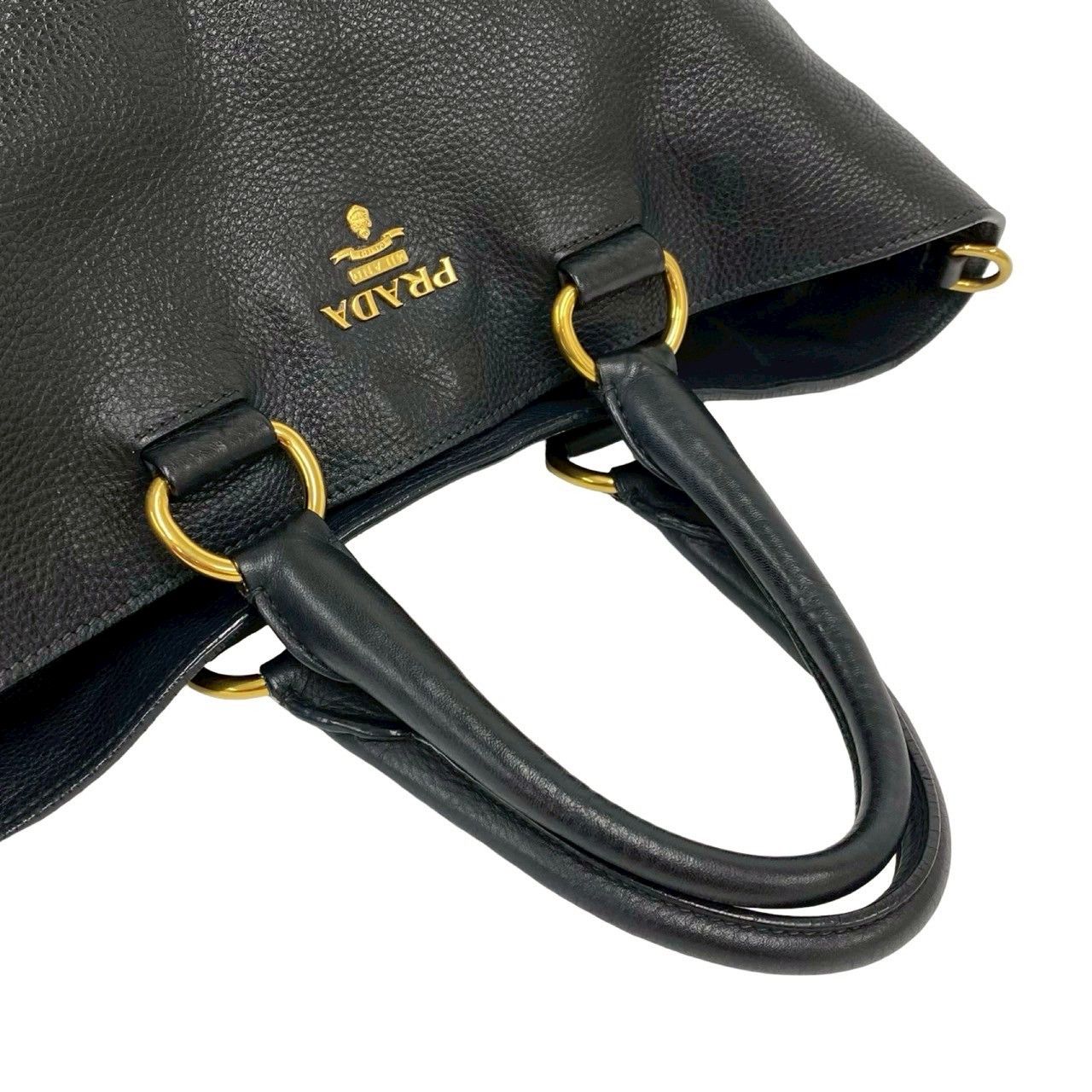 Prada Prada Prada Leather 2way Handbag Leather Business Bag DUTY FREE for USA Size ONE SIZE - 5 Thumbnail