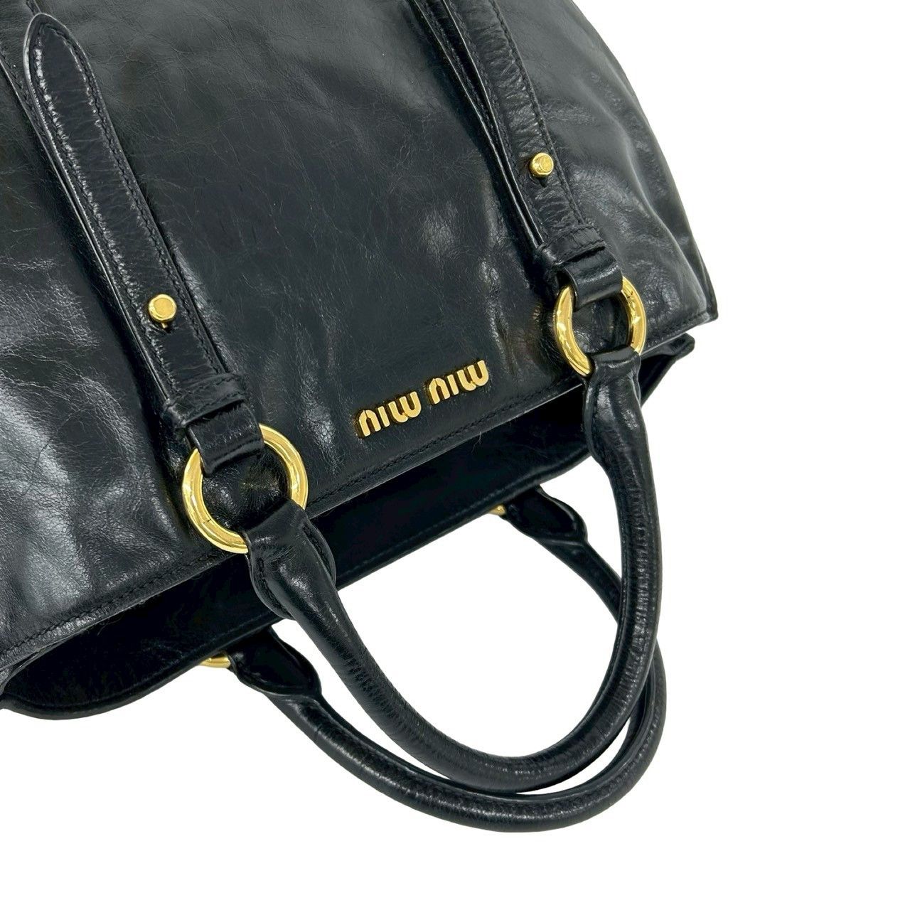 Miu Miu Miu Miu Miu Miu Leather 2way Bag Leather Handbag DUTY FREE for USA Size ONE SIZE - 5 Thumbnail