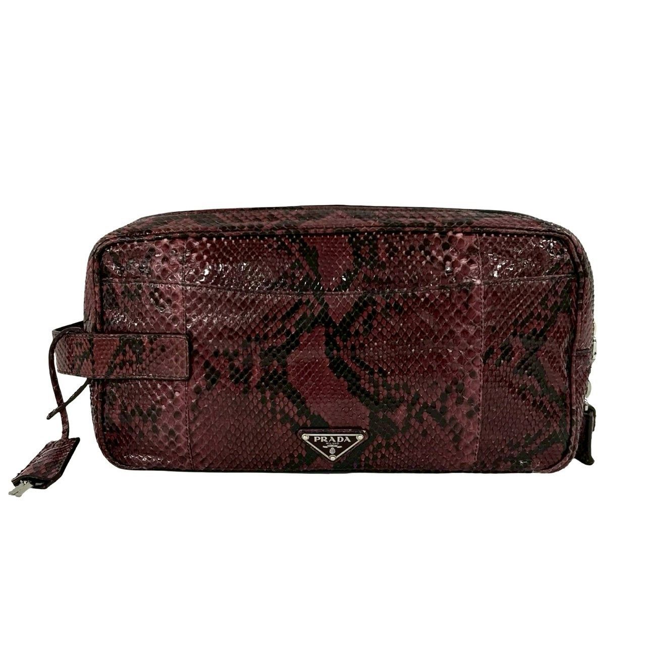 Prada Prada Prada Python Clutch Bag Leather Clutch Bag DUTY FREE for USA Size ONE SIZE - 2 Thumbnail
