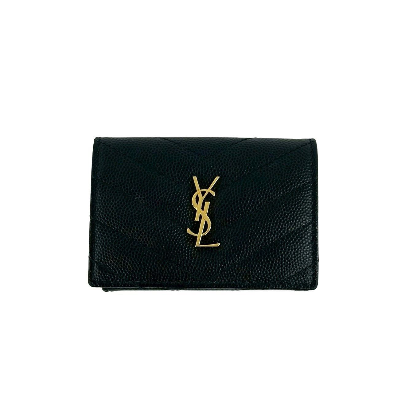 Yves Saint Laurent Yves Saint Laurent Yves Saint Laurent Leather Trifold Wallet Leather Short Wallet 54983 DUTY FREE for USA Size ONE SIZE - 2 Thumbnail