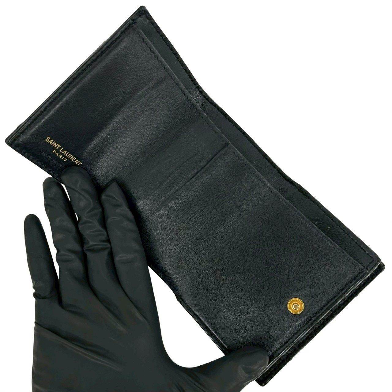 Yves Saint Laurent Yves Saint Laurent Yves Saint Laurent Leather Trifold Wallet Leather Short Wallet 54983 DUTY FREE for USA Size ONE SIZE - 8 Thumbnail