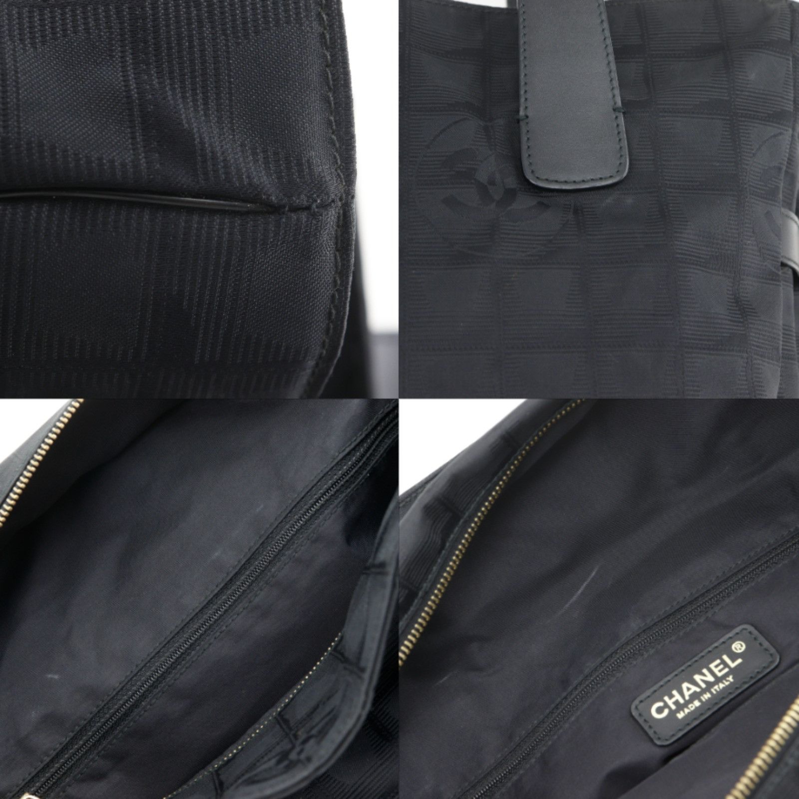 Chanel Chanel Chanel New Travel Line Nylon Canvas Tote Bag Textile Tote Bag A15825 DUTY FREE for USA Size ONE SIZE - 9 Thumbnail