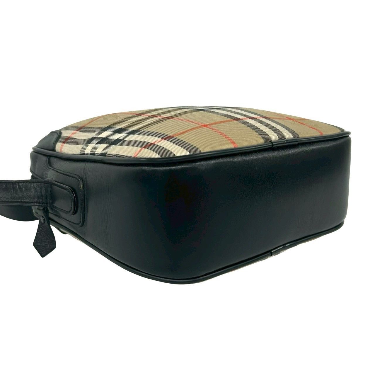 Burberry Burberry Burberry Check Canvas Leather Shoulder Bag Textile Shoulder Bag DUTY FREE for USA Size ONE SIZE - 8 Thumbnail