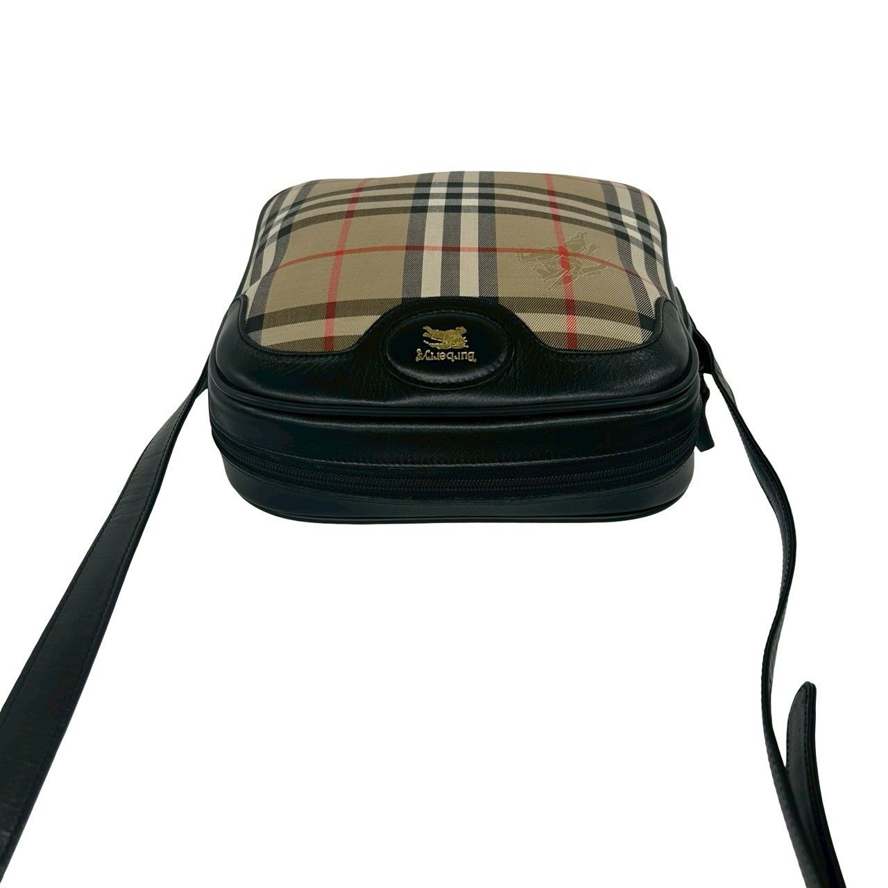 Burberry Burberry Burberry Check Canvas Leather Shoulder Bag Textile Shoulder Bag DUTY FREE for USA Size ONE SIZE - 5 Thumbnail