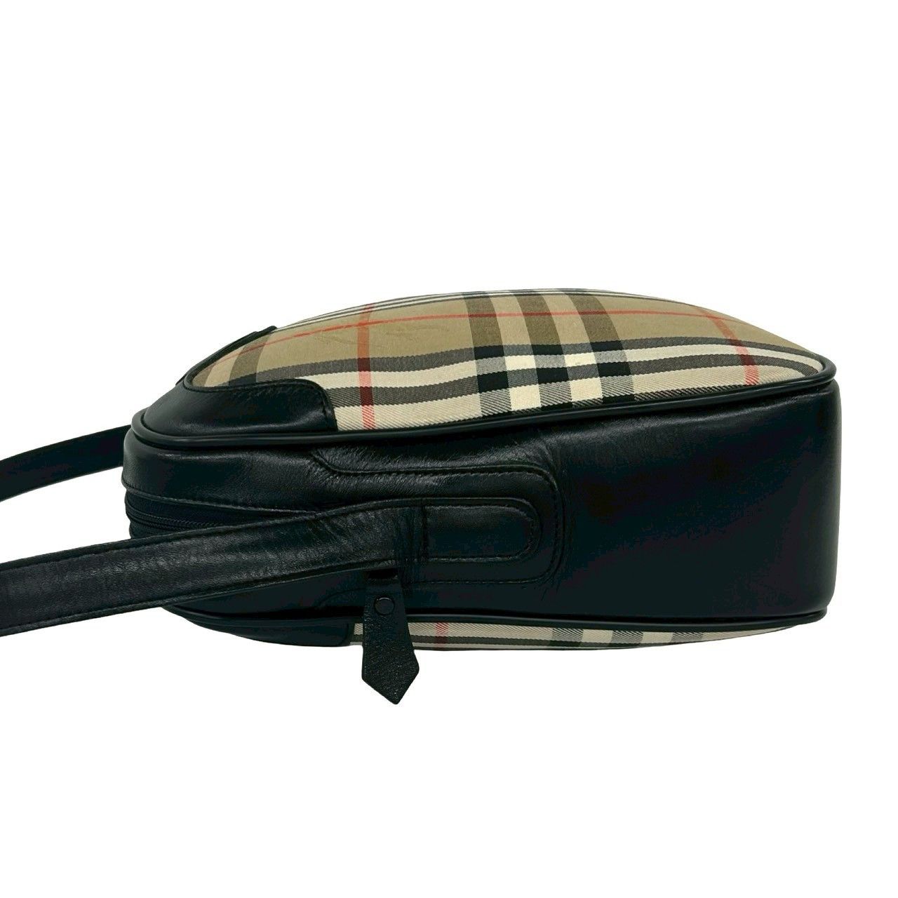 Burberry Burberry Burberry Check Canvas Leather Shoulder Bag Textile Shoulder Bag DUTY FREE for USA Size ONE SIZE - 6 Thumbnail