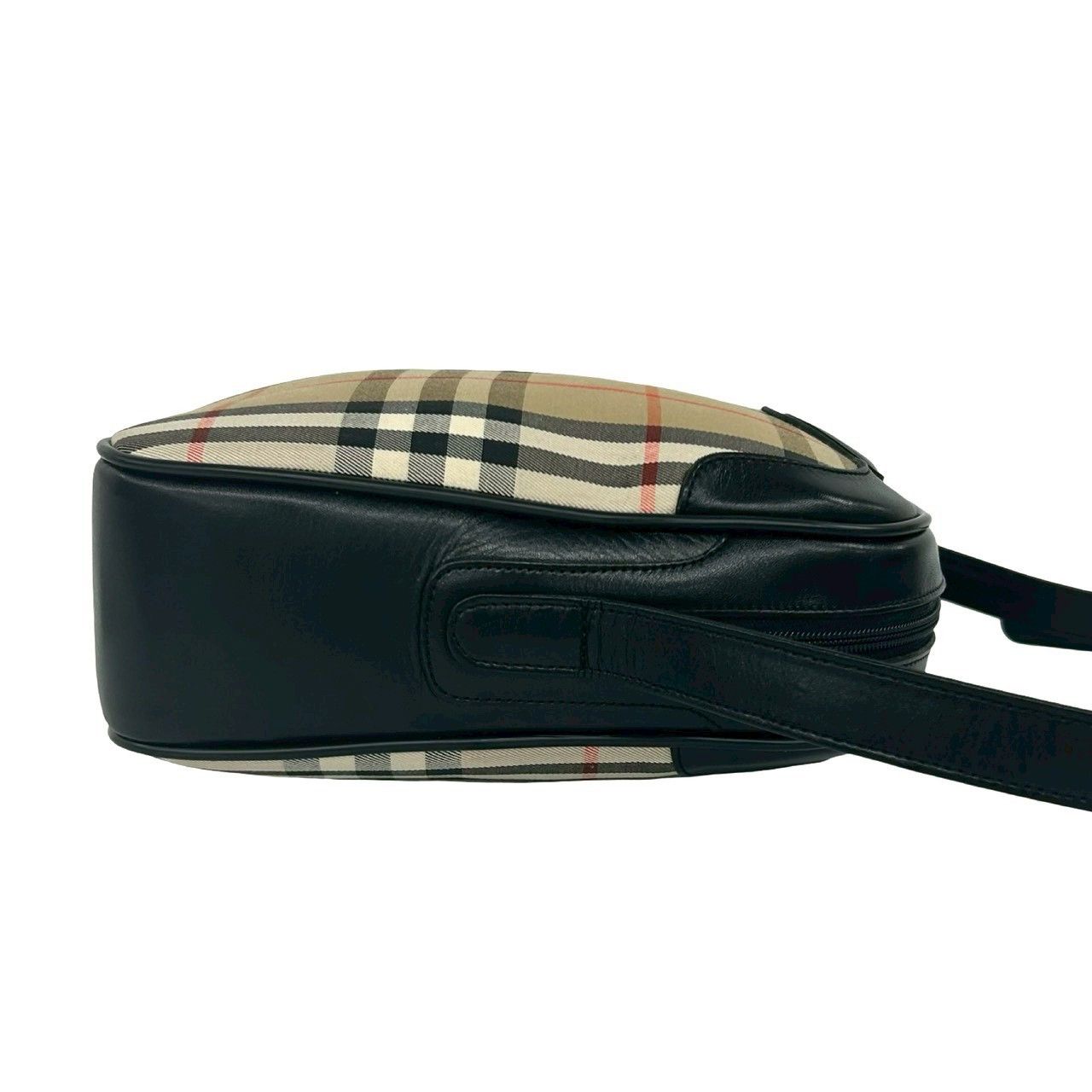 Burberry Burberry Burberry Check Canvas Leather Shoulder Bag Textile Shoulder Bag DUTY FREE for USA Size ONE SIZE - 7 Thumbnail