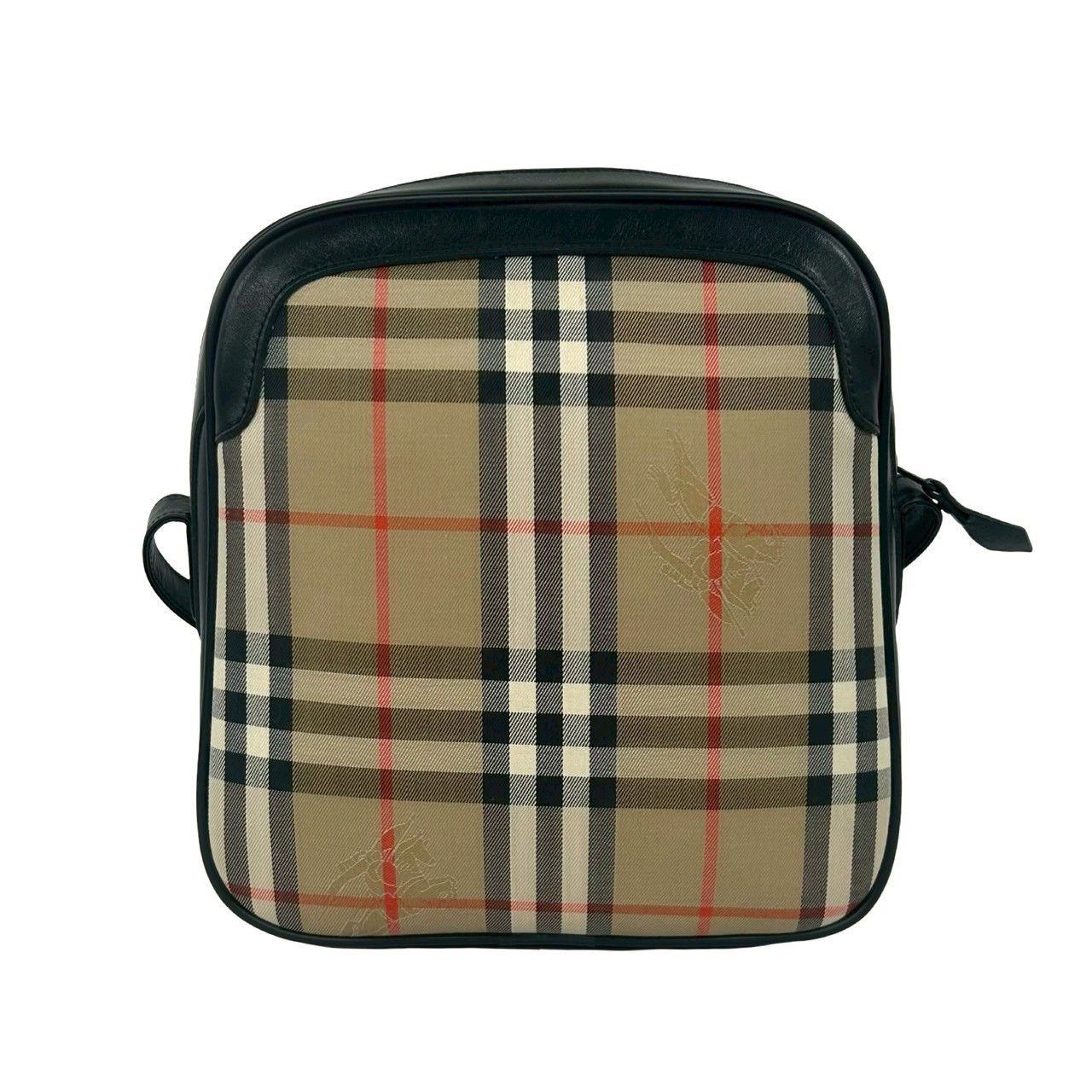 Burberry Burberry Burberry Check Canvas Leather Shoulder Bag Textile Shoulder Bag DUTY FREE for USA Size ONE SIZE - 4 Thumbnail