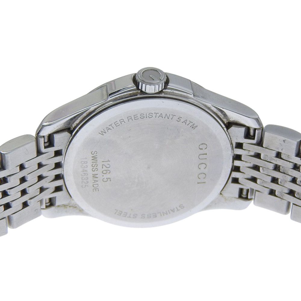 Gucci Gucci Gucci Stainless Steel Wristwatch Metal Quartz 126.5 DUTY FREE for USA Size ONE SIZE - 6 Thumbnail