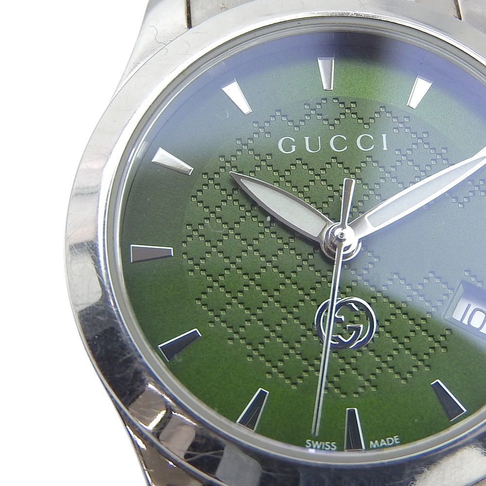 Gucci Gucci Gucci Stainless Steel Wristwatch Metal Quartz 126.5 DUTY FREE for USA Size ONE SIZE - 9 Thumbnail