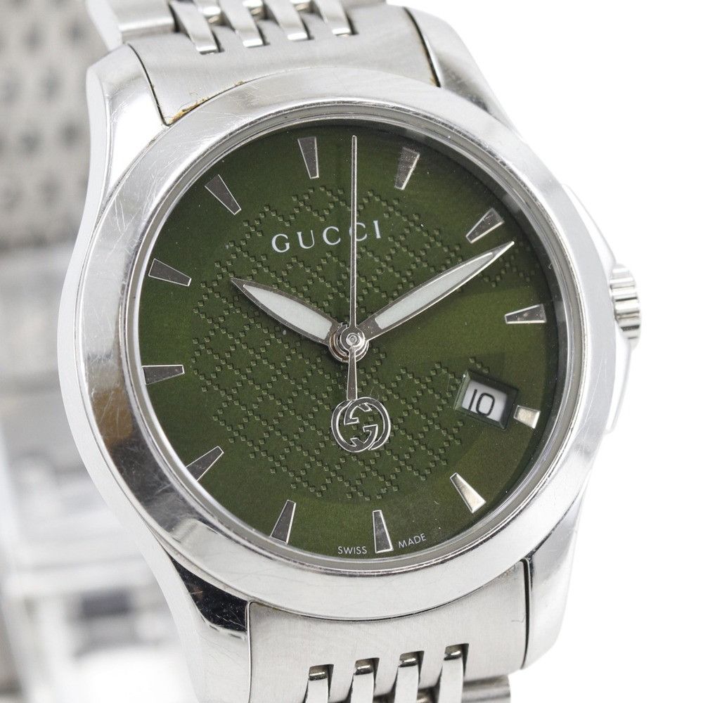 Gucci Gucci Gucci Stainless Steel Wristwatch Metal Quartz 126.5 DUTY FREE for USA Size ONE SIZE - 3 Thumbnail