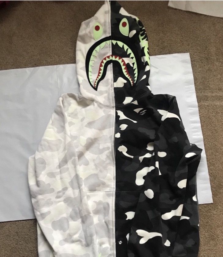 Authentic Bape Half Camo durable Half