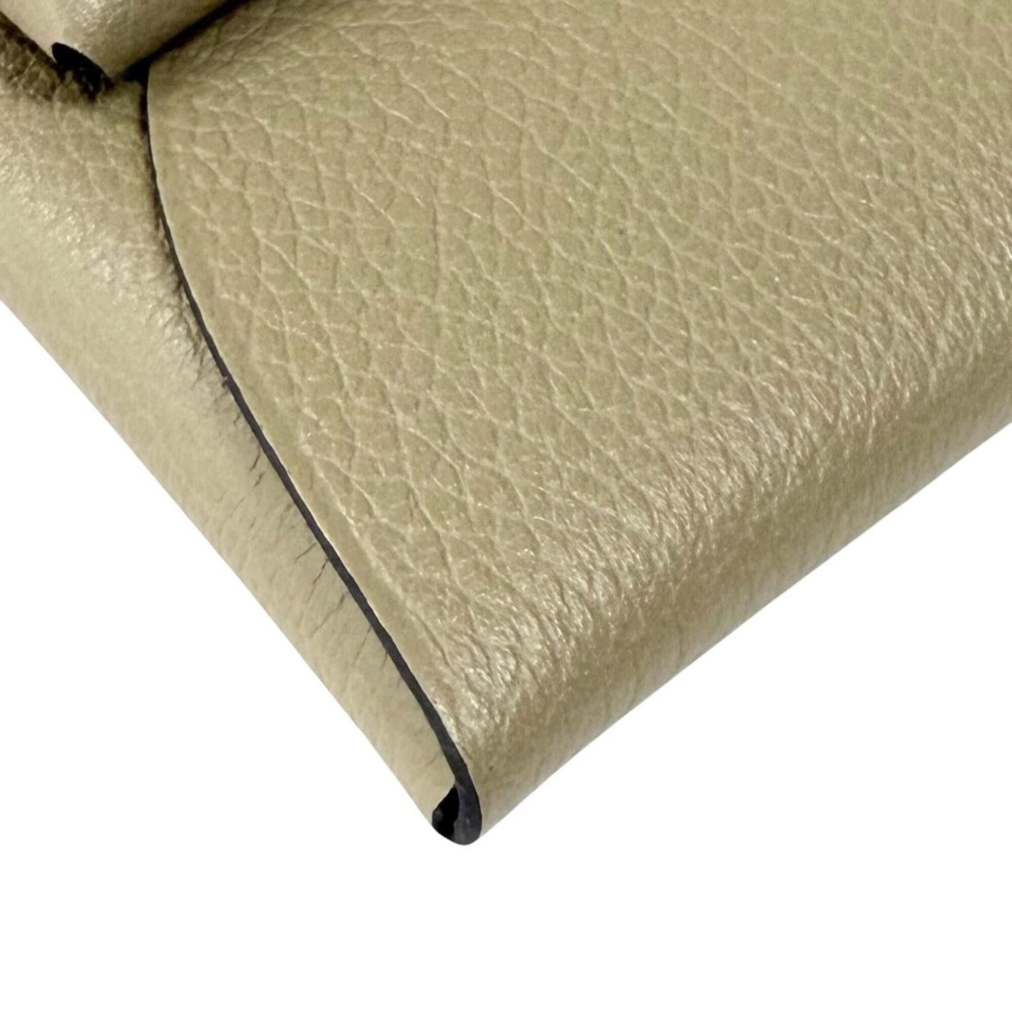 Hermes HERMES Bastia Beige Malfa Evercolor Silver Hardware Wallet/Coin Case with W Stamp, Box Included, Made in France, Women's Size ONE SIZE - 7 Thumbnail