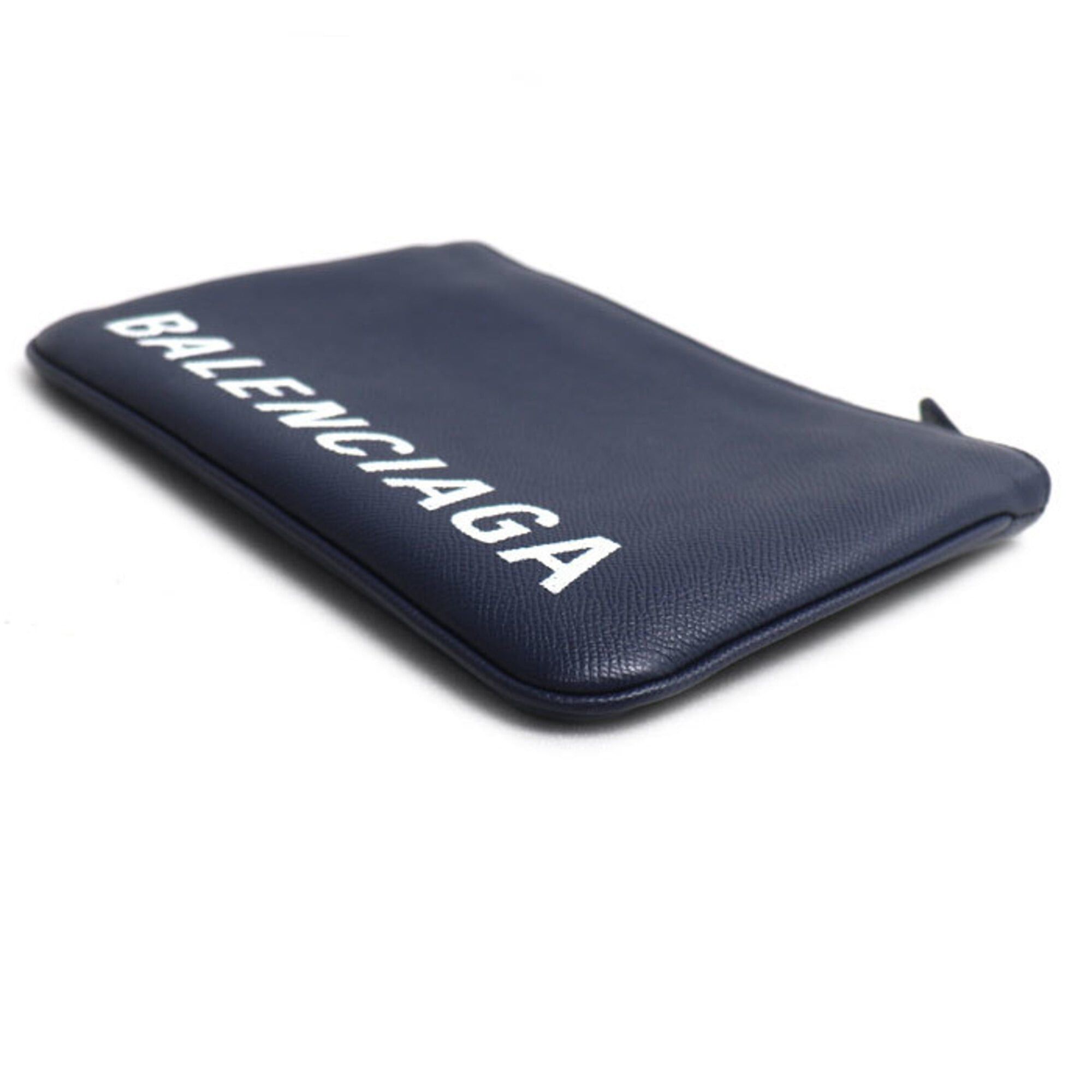 Balenciaga BALENCIAGA Ville Clutch Bag, Navy, 545773, Men's & Women's Size ONE SIZE - 2 Thumbnail