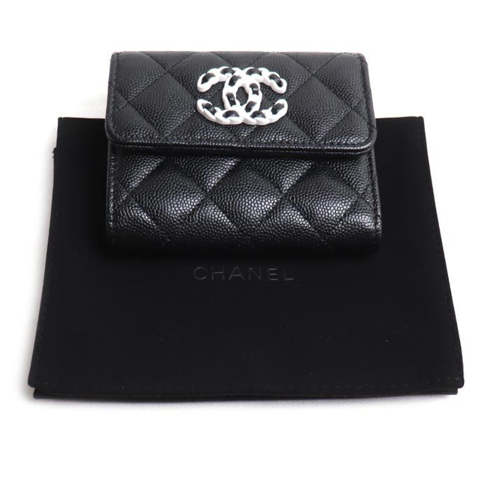 Chanel CHANEL 19 Small Flap Wallet Tri-fold AP3711 Women's Size ONE SIZE - 8 Thumbnail