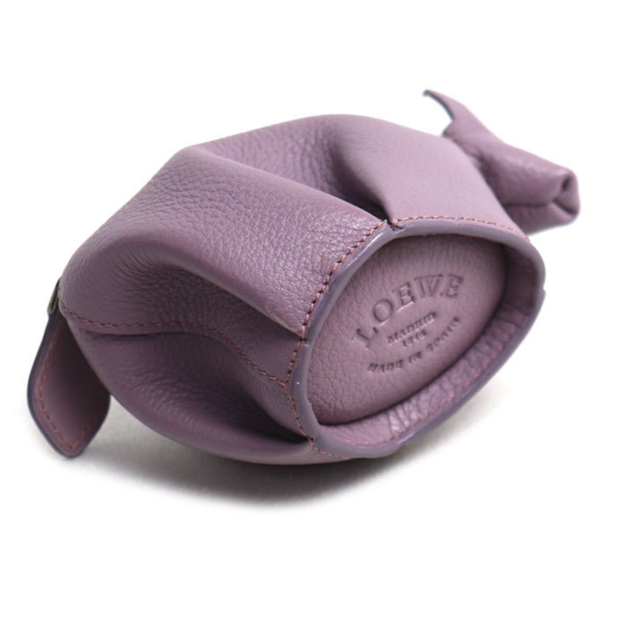 Loewe LOEWE (Loewe) Animal Cow Motif Coin Purse/Coin Case, Purple, Women's Size ONE SIZE - 4 Thumbnail