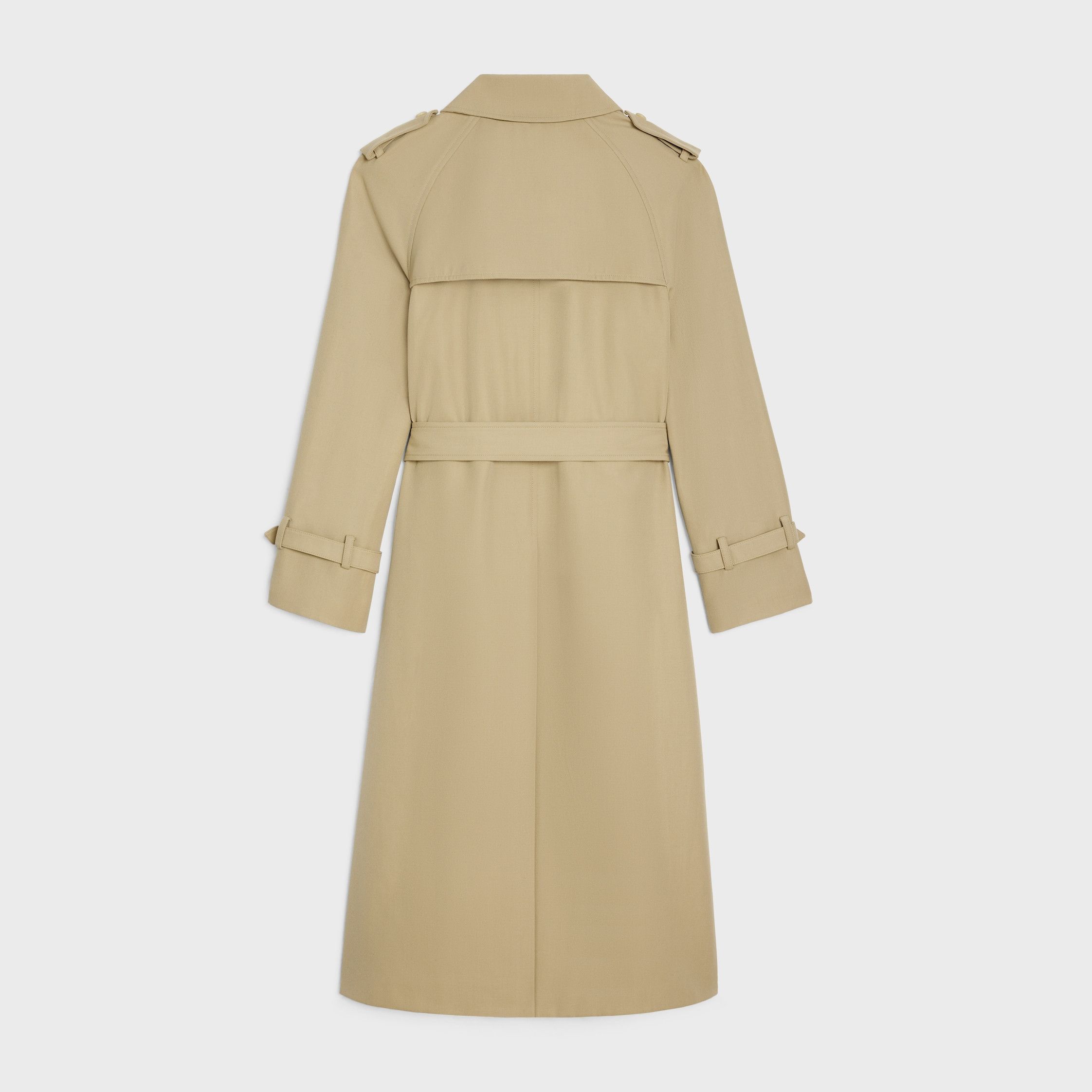 Celine WILTERN TRENCH COAT IN COTTON GABARDINE beige Size S / US 4 / IT 40 - 2 Thumbnail