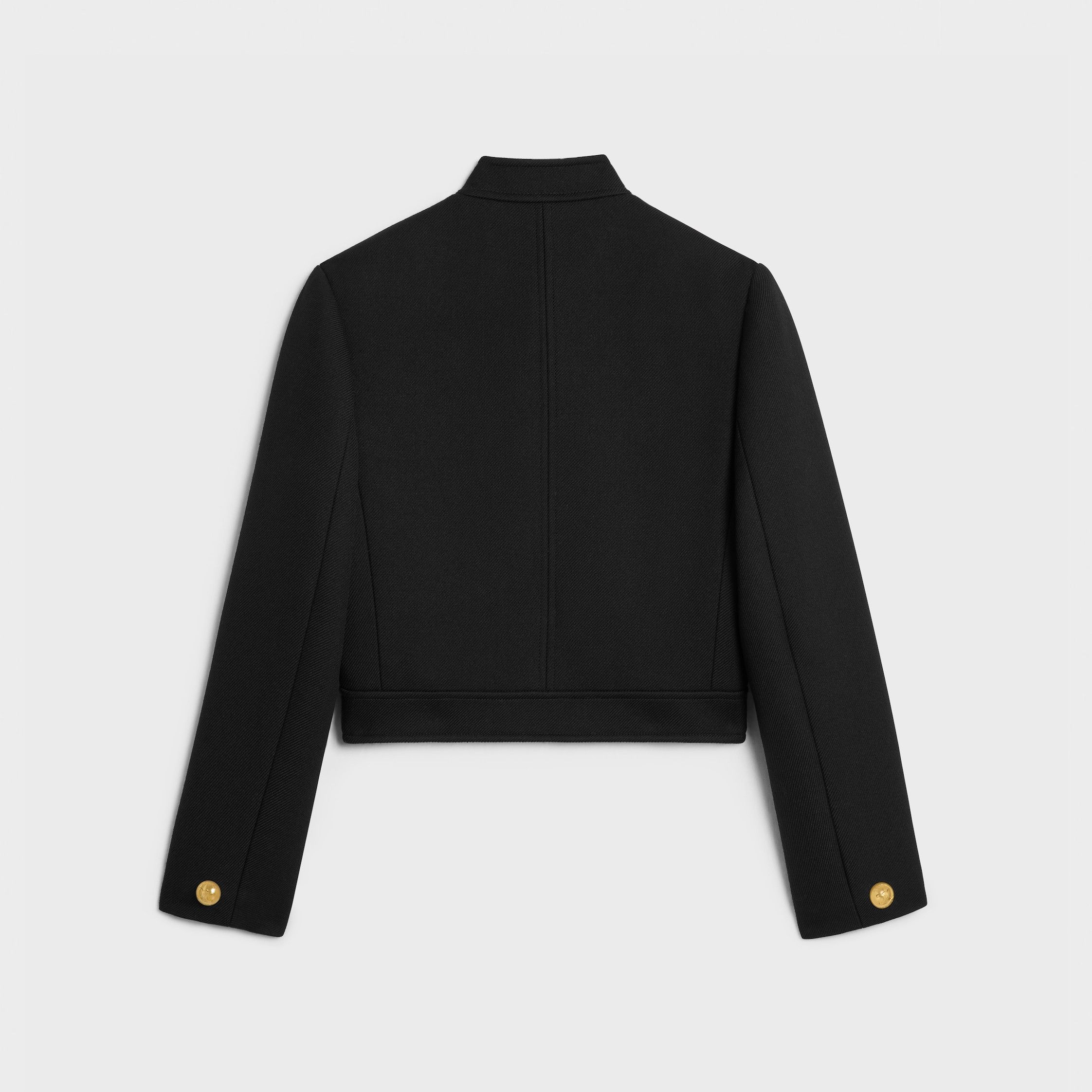 Celine VERNEUIL JACKET IN DOUBLE FACED WOOL TRICOTINE black Size L / US 10 / IT 46 - 2 Thumbnail