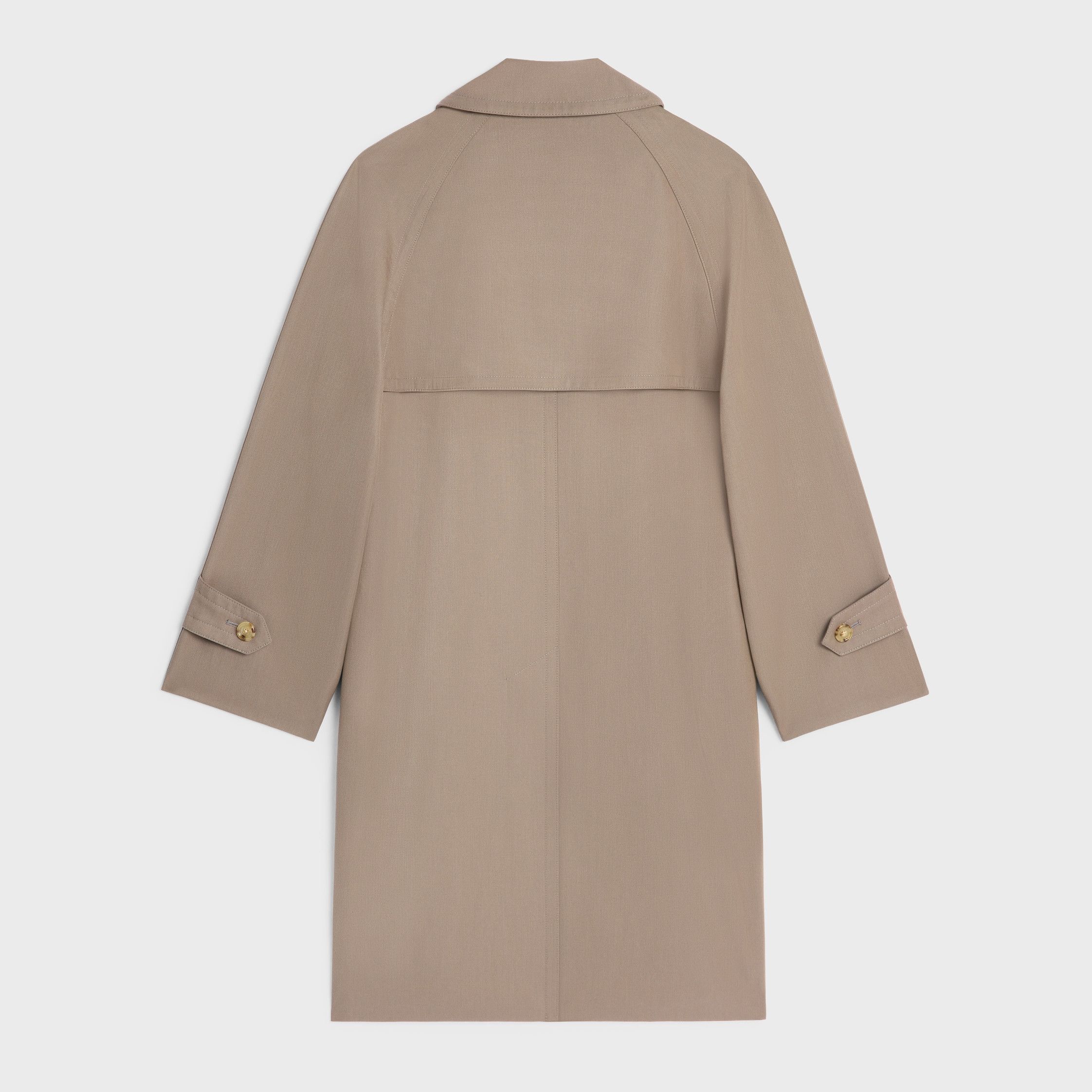 Celine TRENCH COAT IN WOOL GABARDINE AND COTTON camel Size L / US 10 / IT 46 - 2 Thumbnail