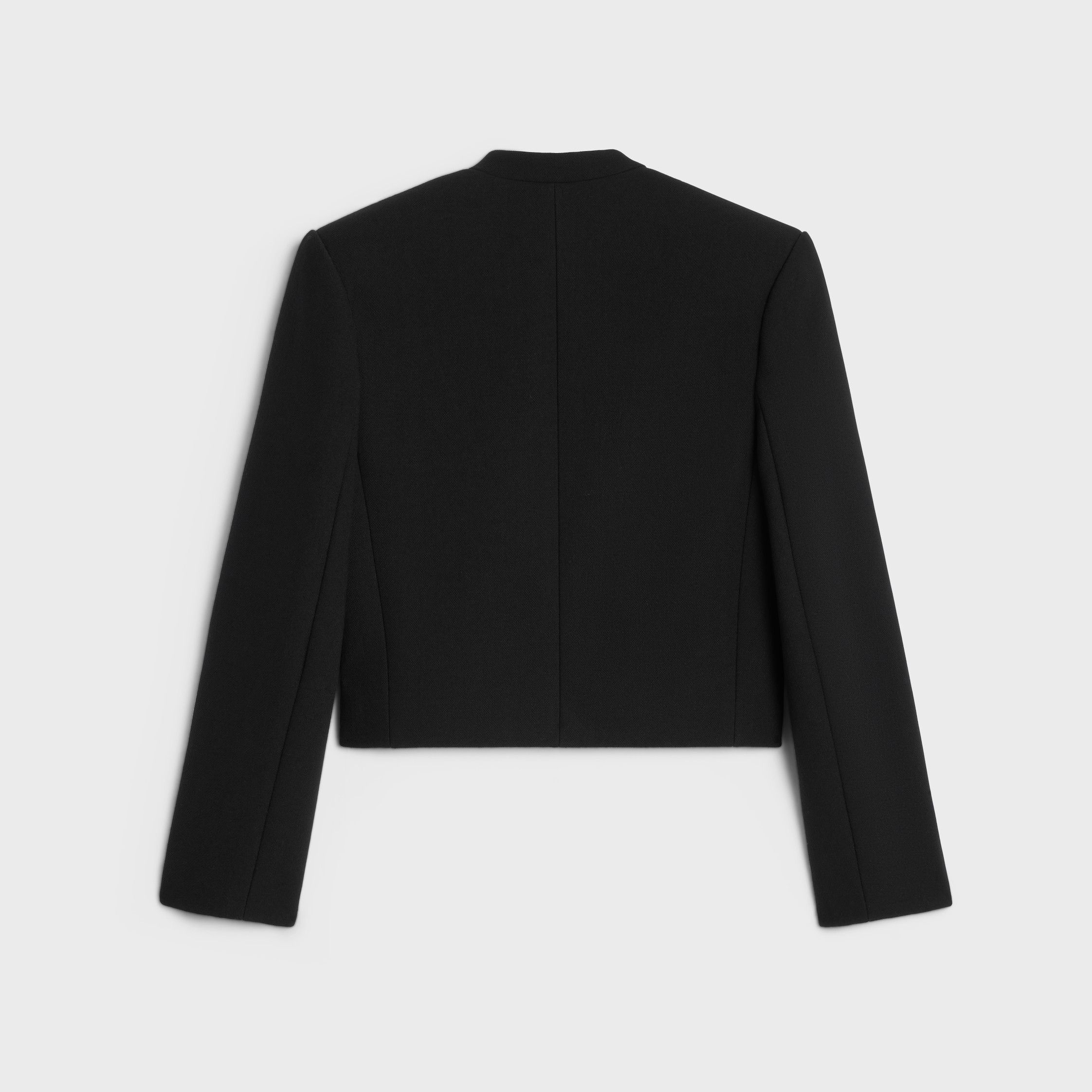 Celine JACKET IN SATIN-LINED DOUBLE FACED WOOL CREPE black Size XS / US 0-2 / IT 36-38 - 2 Thumbnail