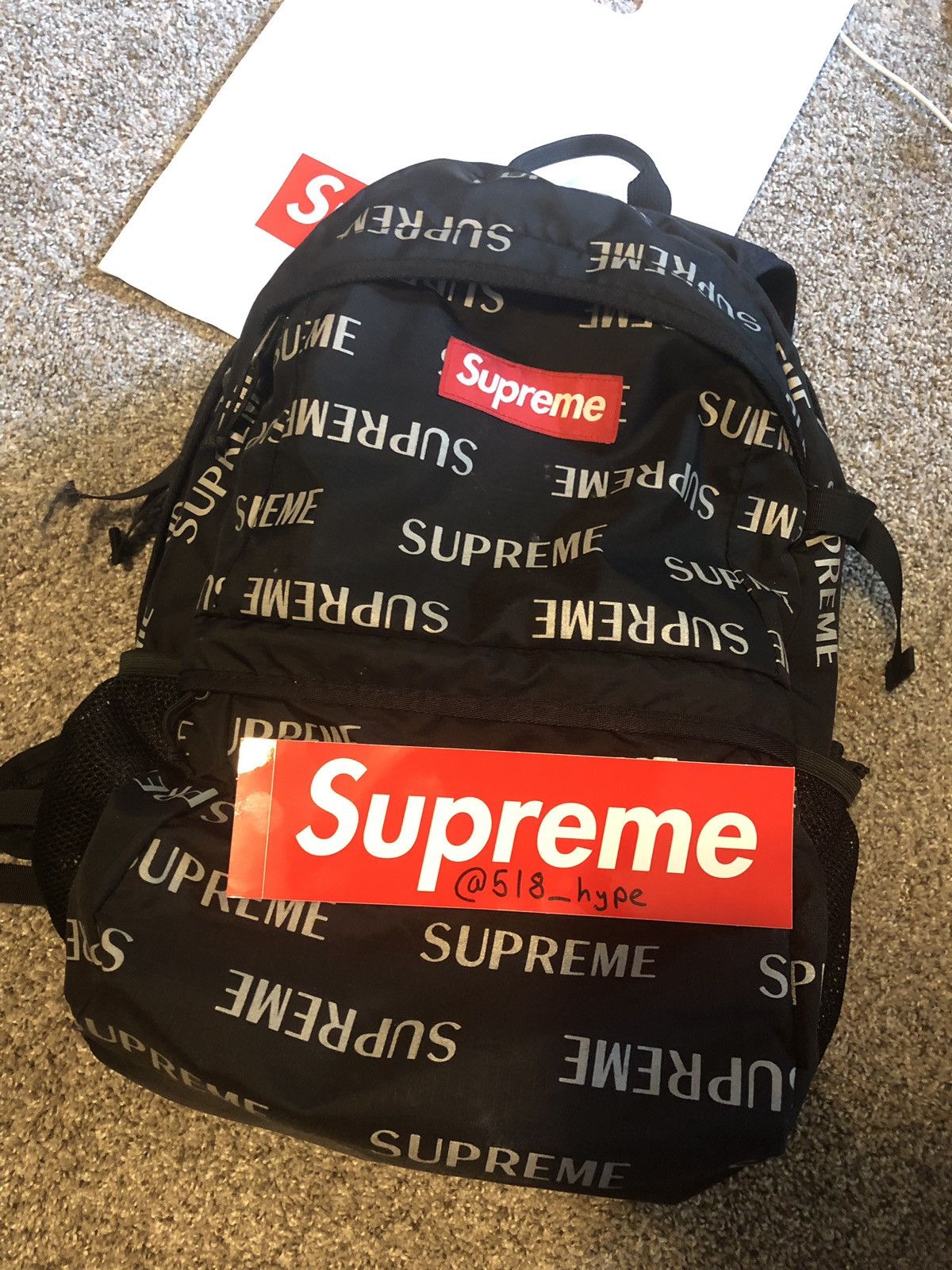 Supreme 3 M Reflective Repeat Backpack | Grailed