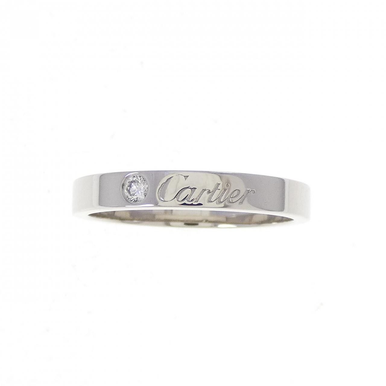 Cartier Cartier Cartier Wedding 1P Platinum Ring Size 16 Precious Metal Ring B4051300 DUTY FREE for USA Size ONE SIZE - 2 Thumbnail