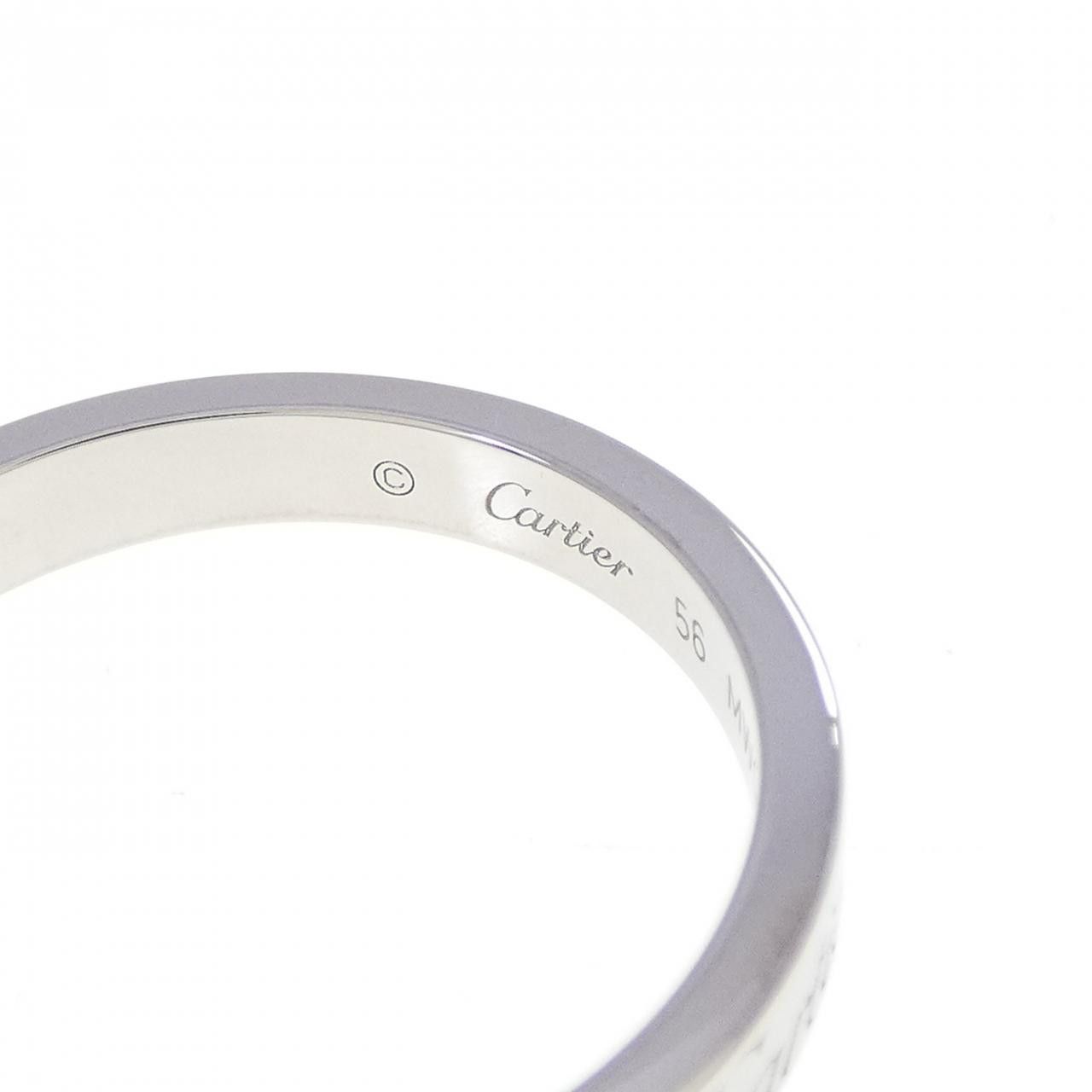 Cartier Cartier Cartier Wedding 1P Platinum Ring Size 16 Precious Metal Ring B4051300 DUTY FREE for USA Size ONE SIZE - 4 Thumbnail