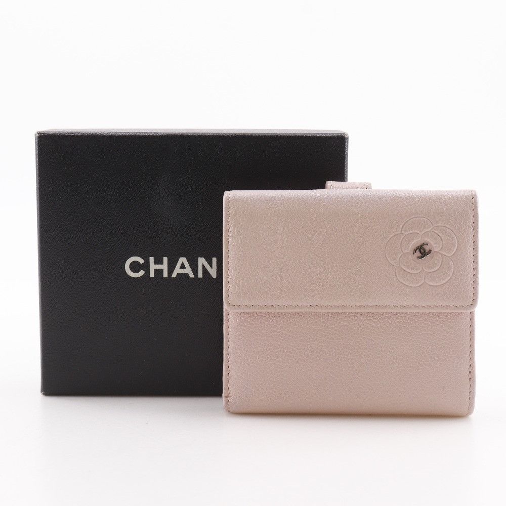 Chanel Chanel Chanel Camellia Leather Wallet Leather Short Wallet DUTY FREE for USA Size ONE SIZE - 16 Thumbnail