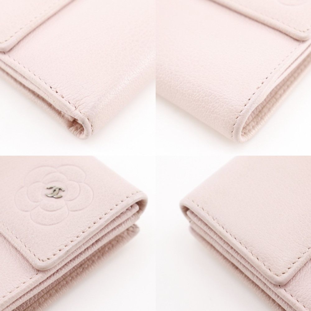 Chanel Chanel Chanel Camellia Leather Wallet Leather Short Wallet DUTY FREE for USA Size ONE SIZE - 14 Thumbnail