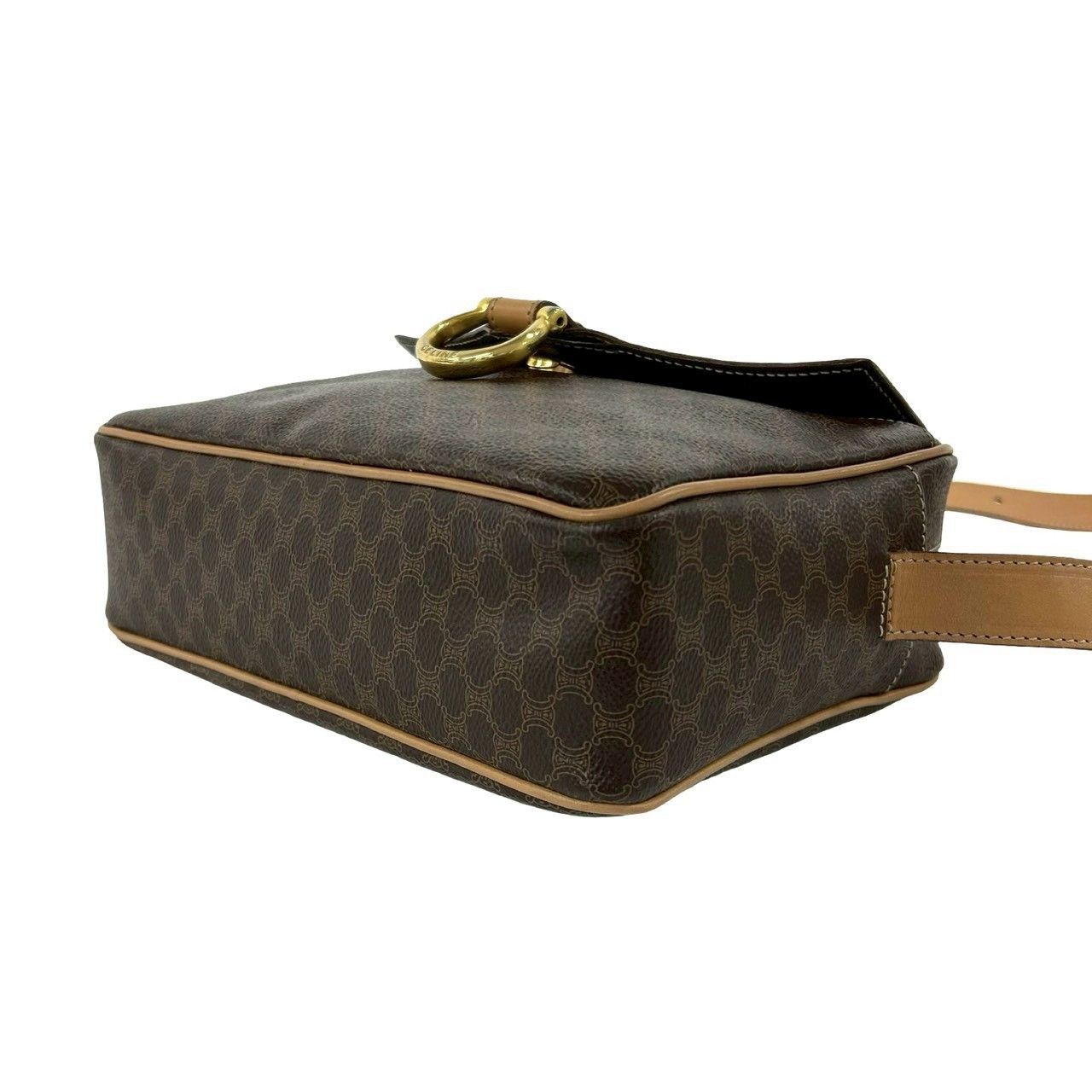 Celine Celine Celine Macadam Triomphe Coated Canvas Leather Shoulder Bag Leather Shoulder Bag DUTY FREE for USA Size ONE SIZE - 9 Thumbnail