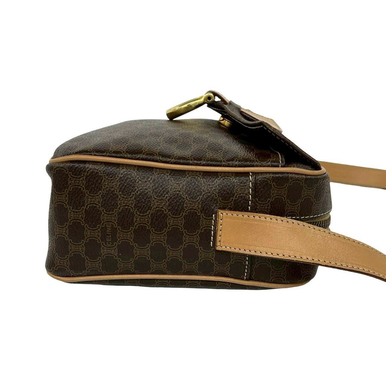 Celine Celine Celine Macadam Triomphe Coated Canvas Leather Shoulder Bag Leather Shoulder Bag DUTY FREE for USA Size ONE SIZE - 7 Thumbnail