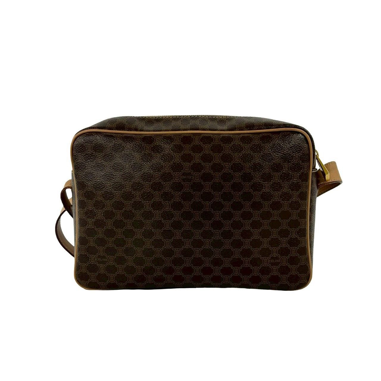 Celine Celine Celine Macadam Triomphe Coated Canvas Leather Shoulder Bag Leather Shoulder Bag DUTY FREE for USA Size ONE SIZE - 4 Thumbnail