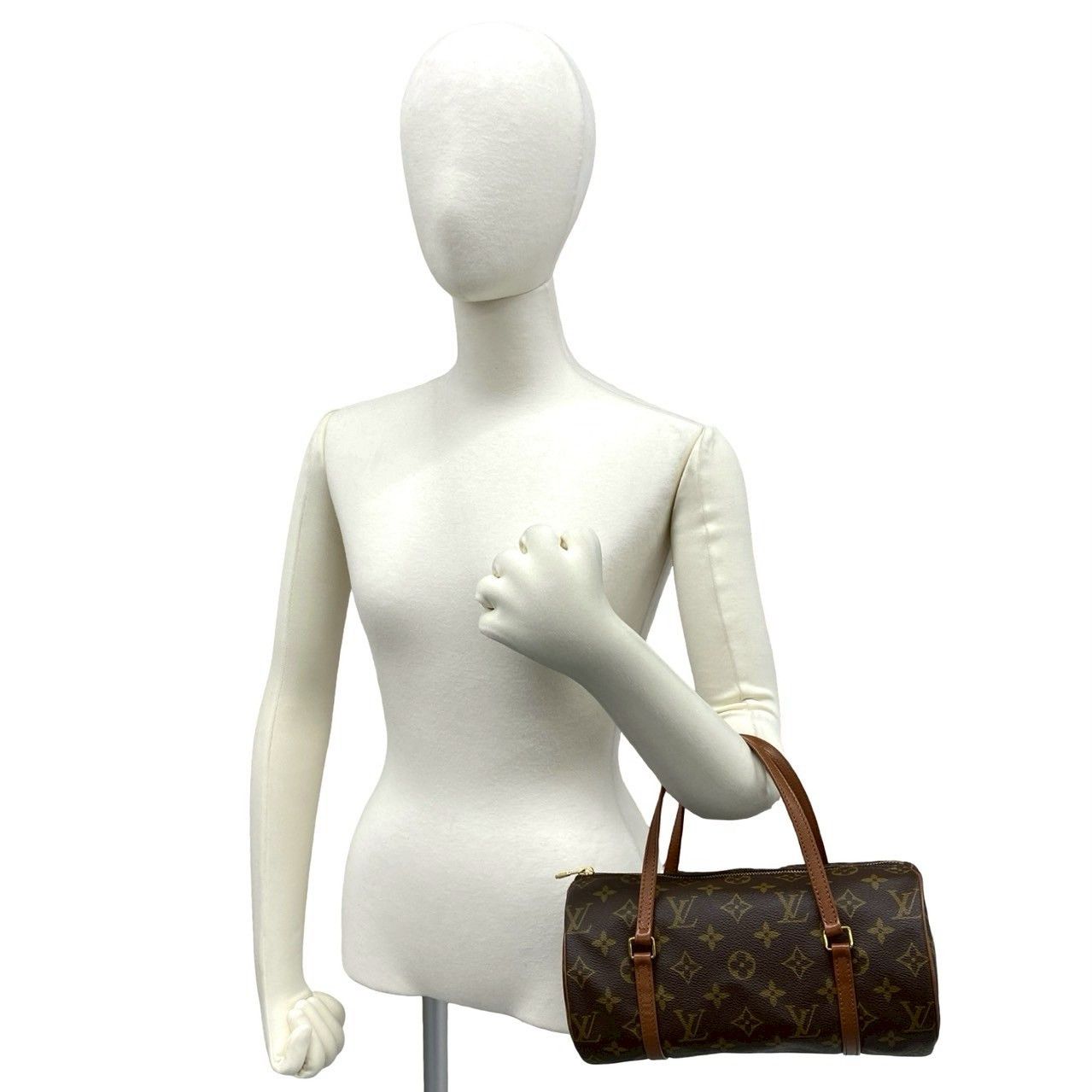 Louis Vuitton Louis Vuitton Louis Vuitton Papillon Monogram Handbag Textile Handbag DUTY FREE for USA Size ONE SIZE - 3 Thumbnail