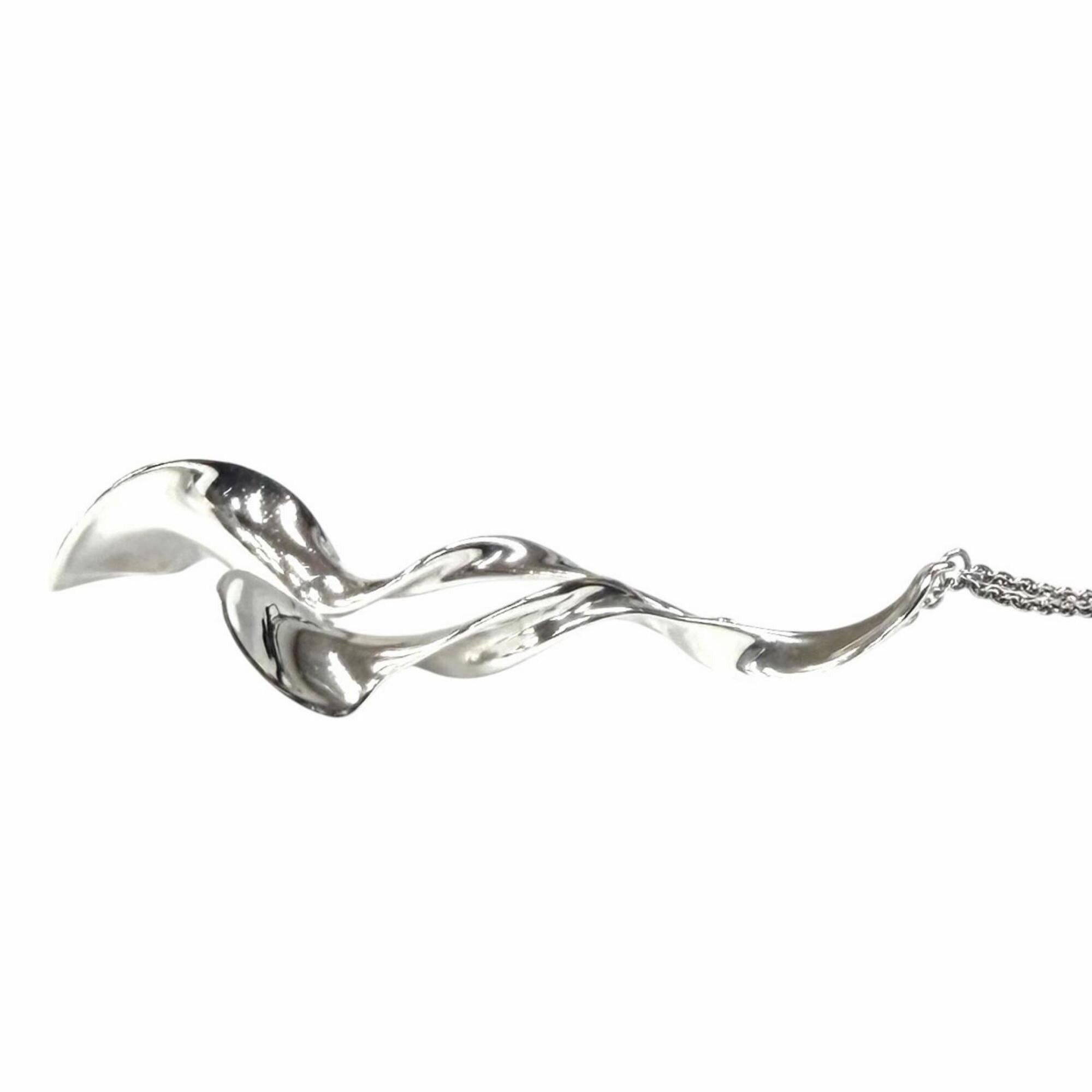 Tiffany & Co. TIFFANY&Co. Tiffany 925 Rare Frank Gehry Double Orchid Drop Necklace Silver Weight 8.69g Women's Size ONE SIZE - 5 Thumbnail