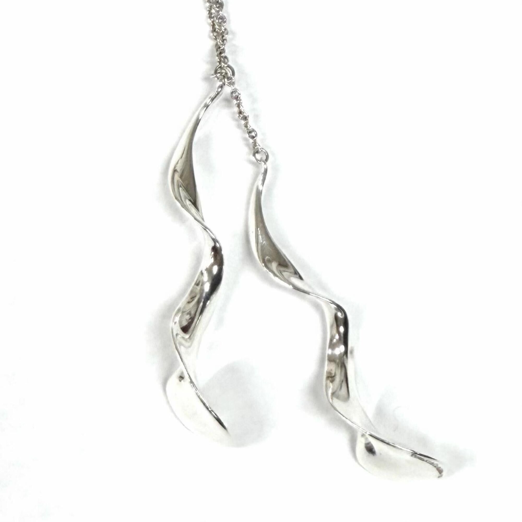 Tiffany & Co. TIFFANY&Co. Tiffany 925 Rare Frank Gehry Double Orchid Drop Necklace Silver Weight 8.69g Women's Size ONE SIZE - 2 Thumbnail