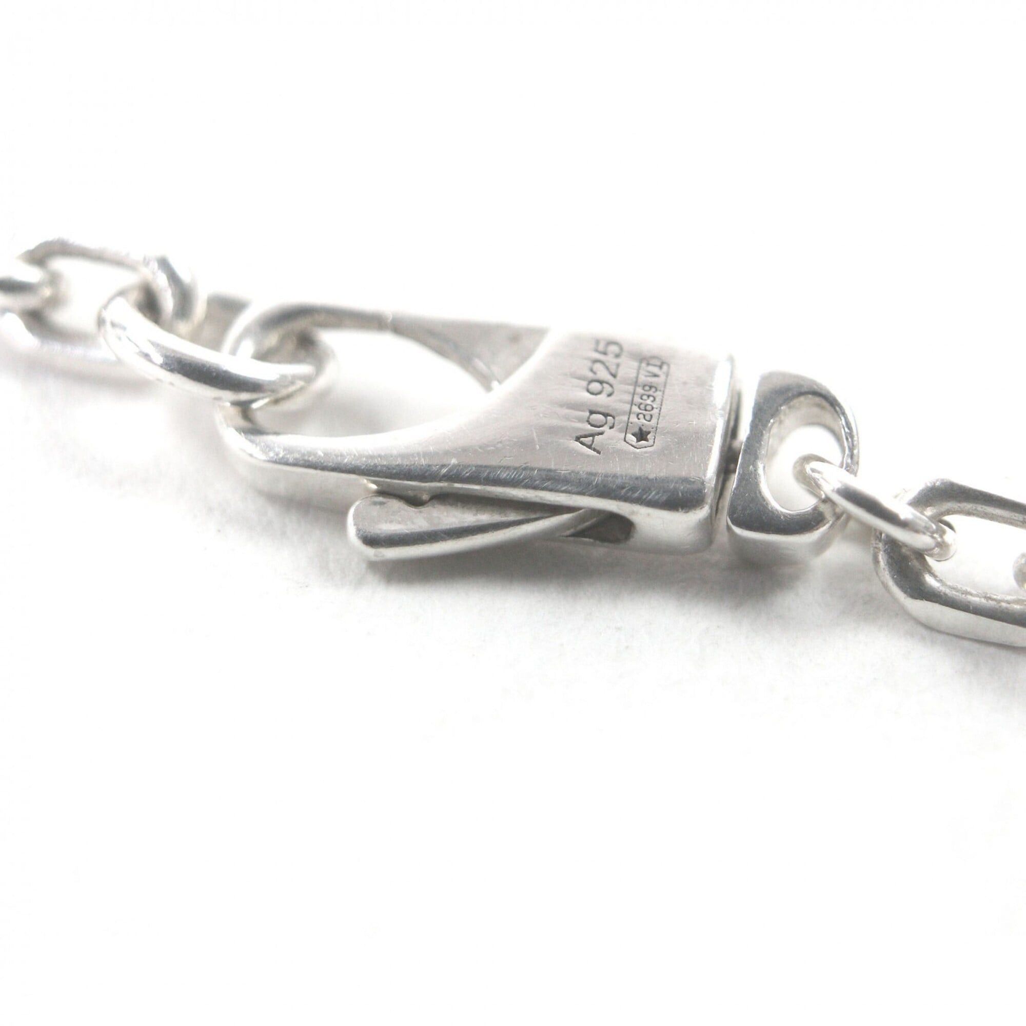 Gucci GUCCI 779175 Trademark Engraved AG925 Octagon Chain Necklace, Silver, with Box and Dust Bag, Made in Italy, Total Weight 23.26g, Men's Size ONE SIZE - 6 Thumbnail