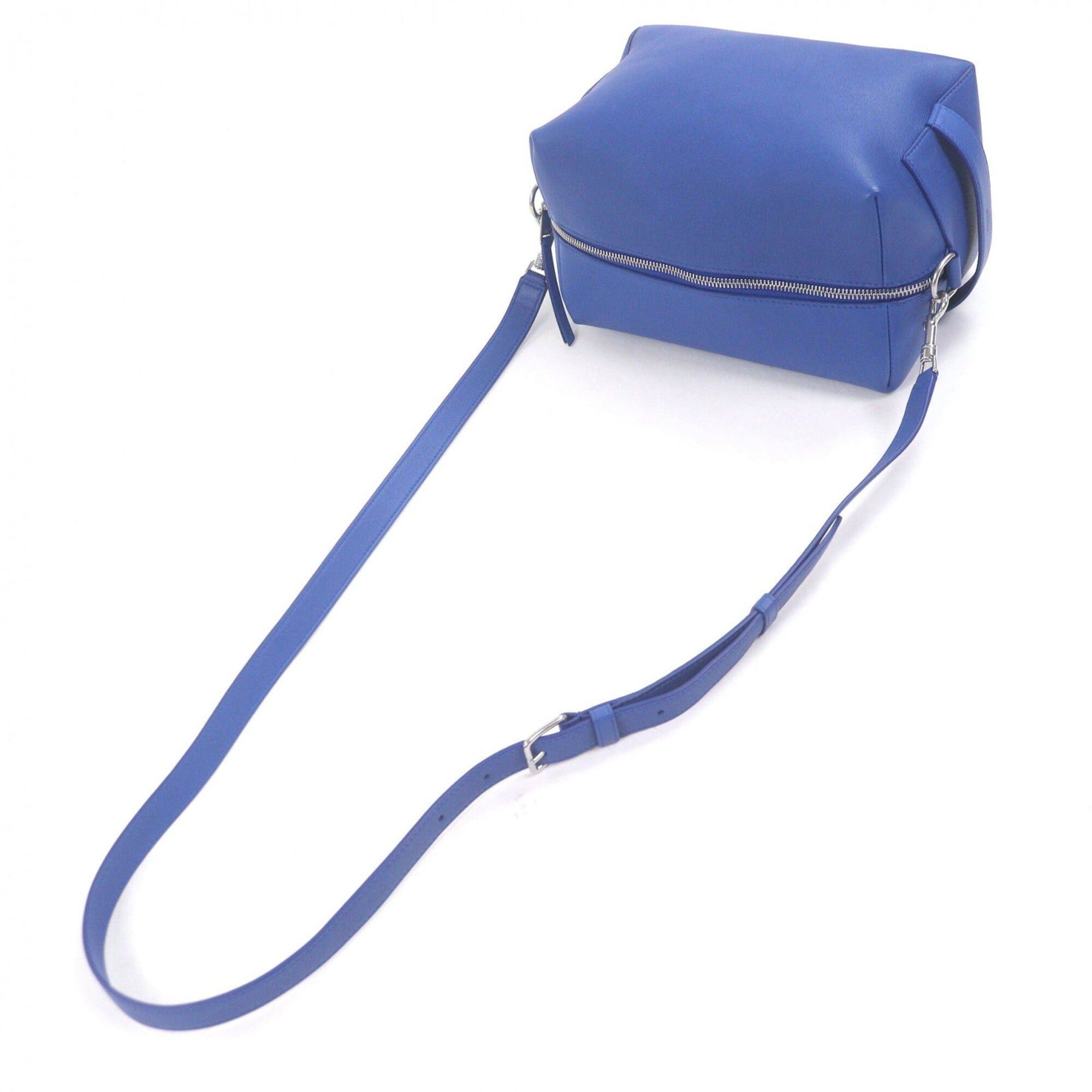 Celine CELINE Takeaway Calfskin Triomphe Leather Messenger Bag Shoulder Bag, Oxide Blue, Made in Italy, Men's Size ONE SIZE - 5 Thumbnail