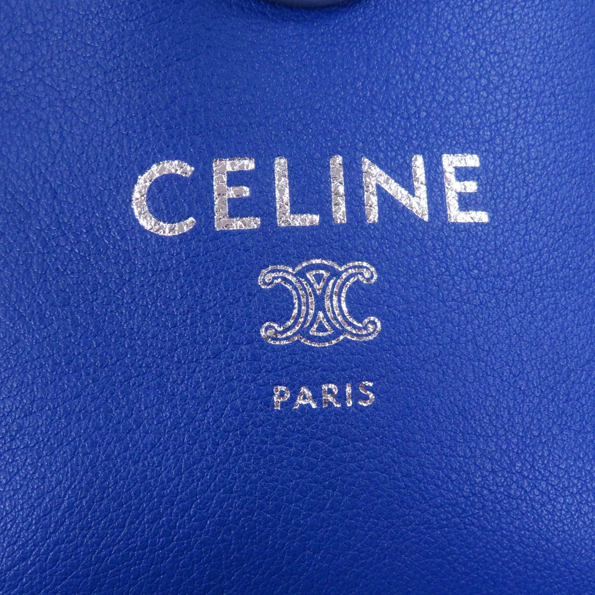 Celine CELINE Takeaway Calfskin Triomphe Leather Messenger Bag Shoulder Bag, Oxide Blue, Made in Italy, Men's Size ONE SIZE - 8 Thumbnail