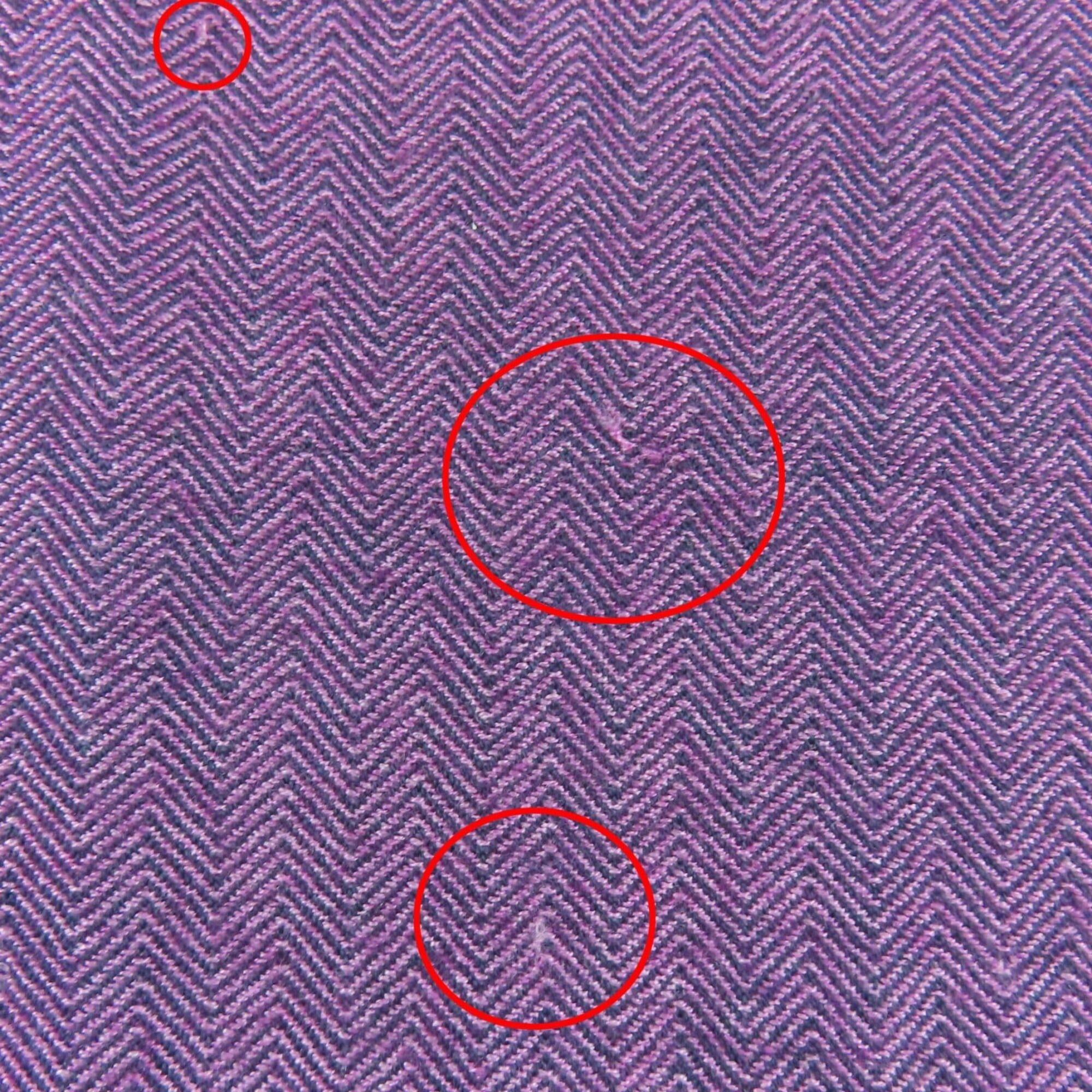 Hermes HERMES 100% Cashmere Shawl/Stole with H Logo Leather Patch and Fringe - Large Size, Purple/Navy Women's Size ONE SIZE - 10 Thumbnail