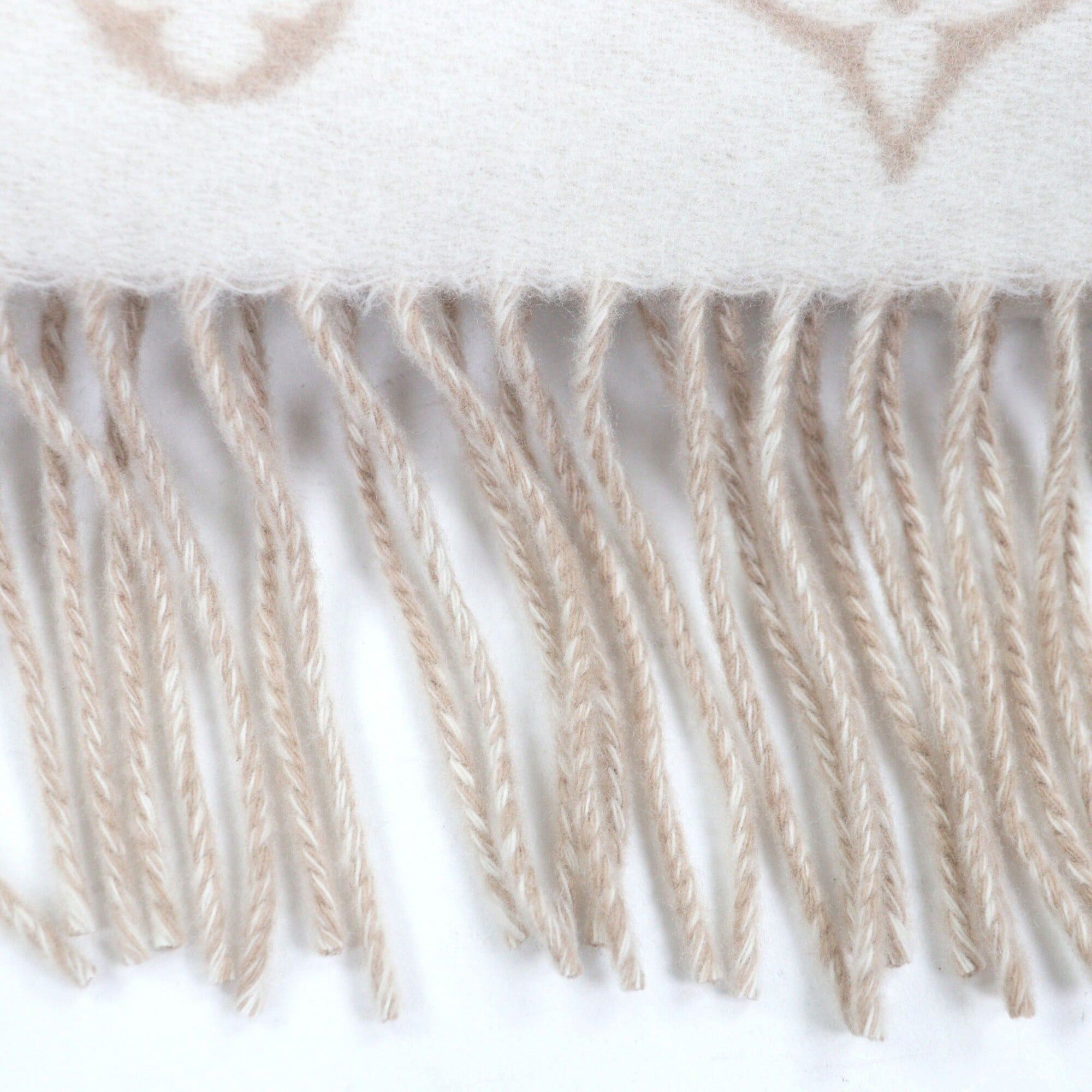 Louis Vuitton LOUIS VUITTON (Louis Vuitton) 2025 model M97660 Reykjavik Cloud Scarf, 100% Cashmere, Beige, Made in Italy, Authentic, Women's. Size ONE SIZE - 6 Thumbnail
