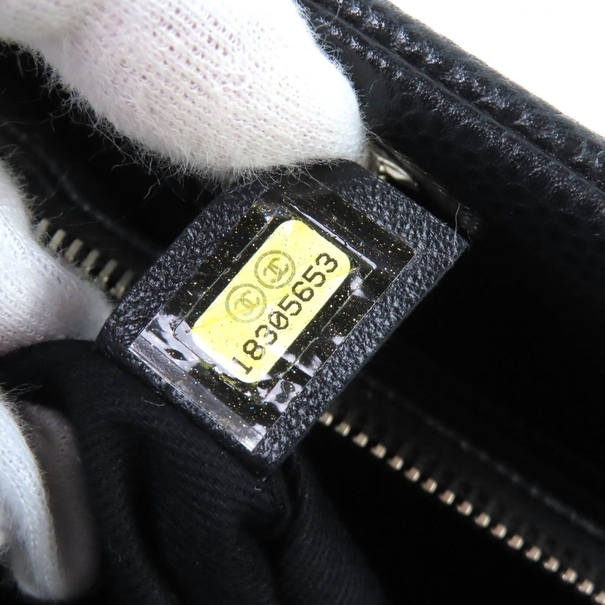 Chanel CHANEL A67294 Caviar Skin Coco Mark Matelassé Chain Tote Bag, Black with Silver Hardware, Comes Dust Made in Italy, Women's, Very Popular, Highly Recommended ◎ Size ONE SIZE - 15 Thumbnail