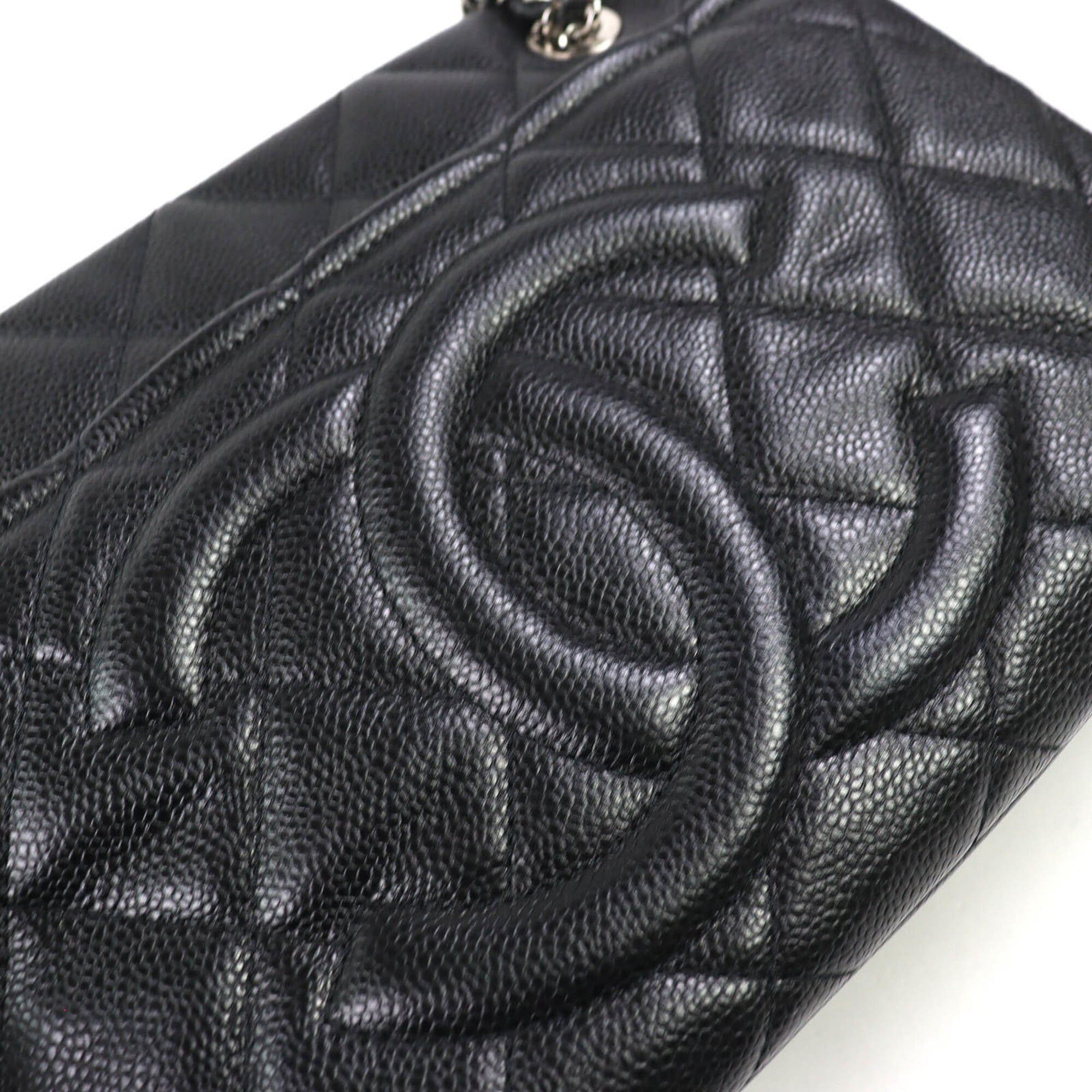 Chanel CHANEL A67294 Caviar Skin Coco Mark Matelassé Chain Tote Bag, Black with Silver Hardware, Comes Dust Made in Italy, Women's, Very Popular, Highly Recommended ◎ Size ONE SIZE - 8 Thumbnail
