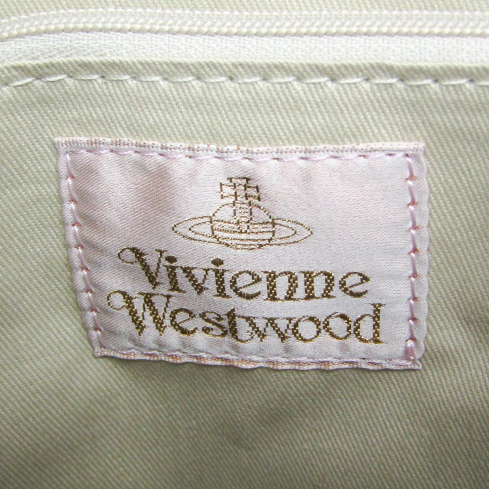 Vivienne Westwood Vivienne Westwood Orb Stripe Small Boston Bag Women's Nylon,Leather Boston Bag,Handbag Brown,Green Size ONE SIZE - 16 Thumbnail