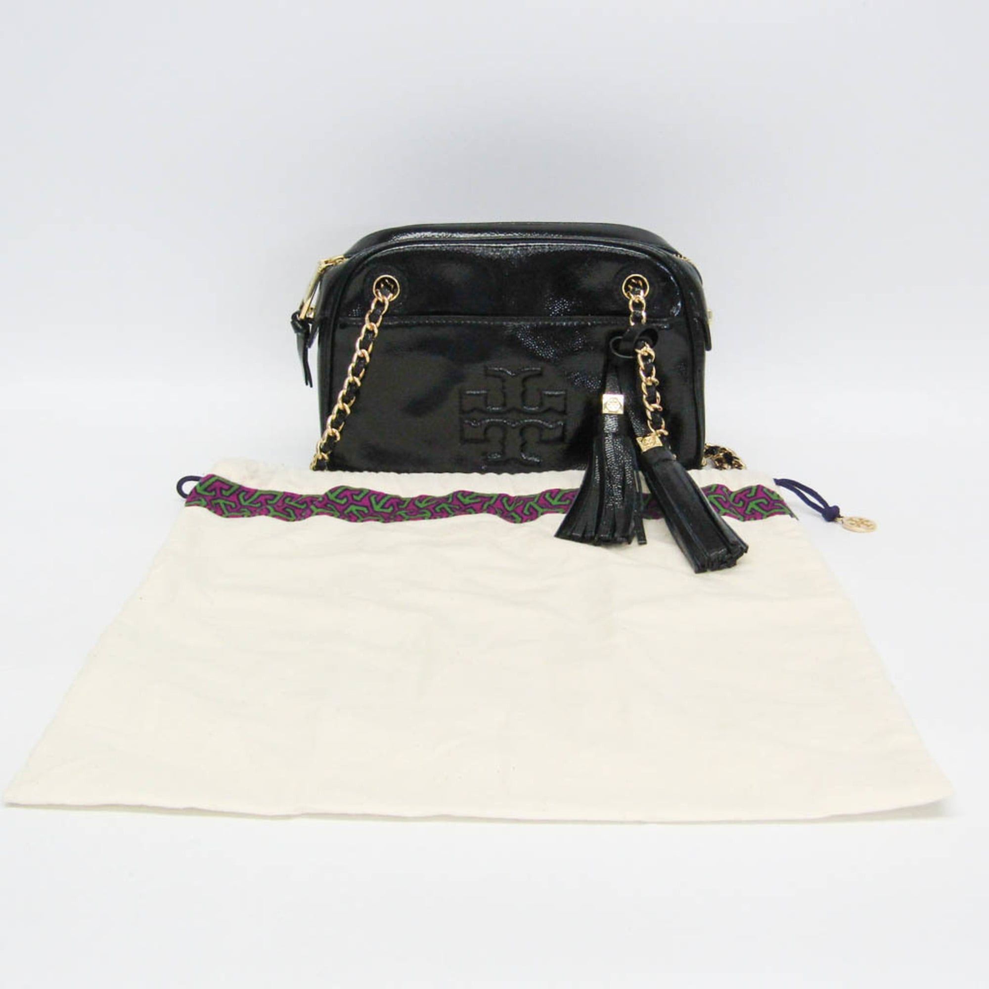 Tory Burch Tory Burch Chain Shoulder Bag Women's Leather Shoulder Bag Black Size ONE SIZE - 2 Thumbnail