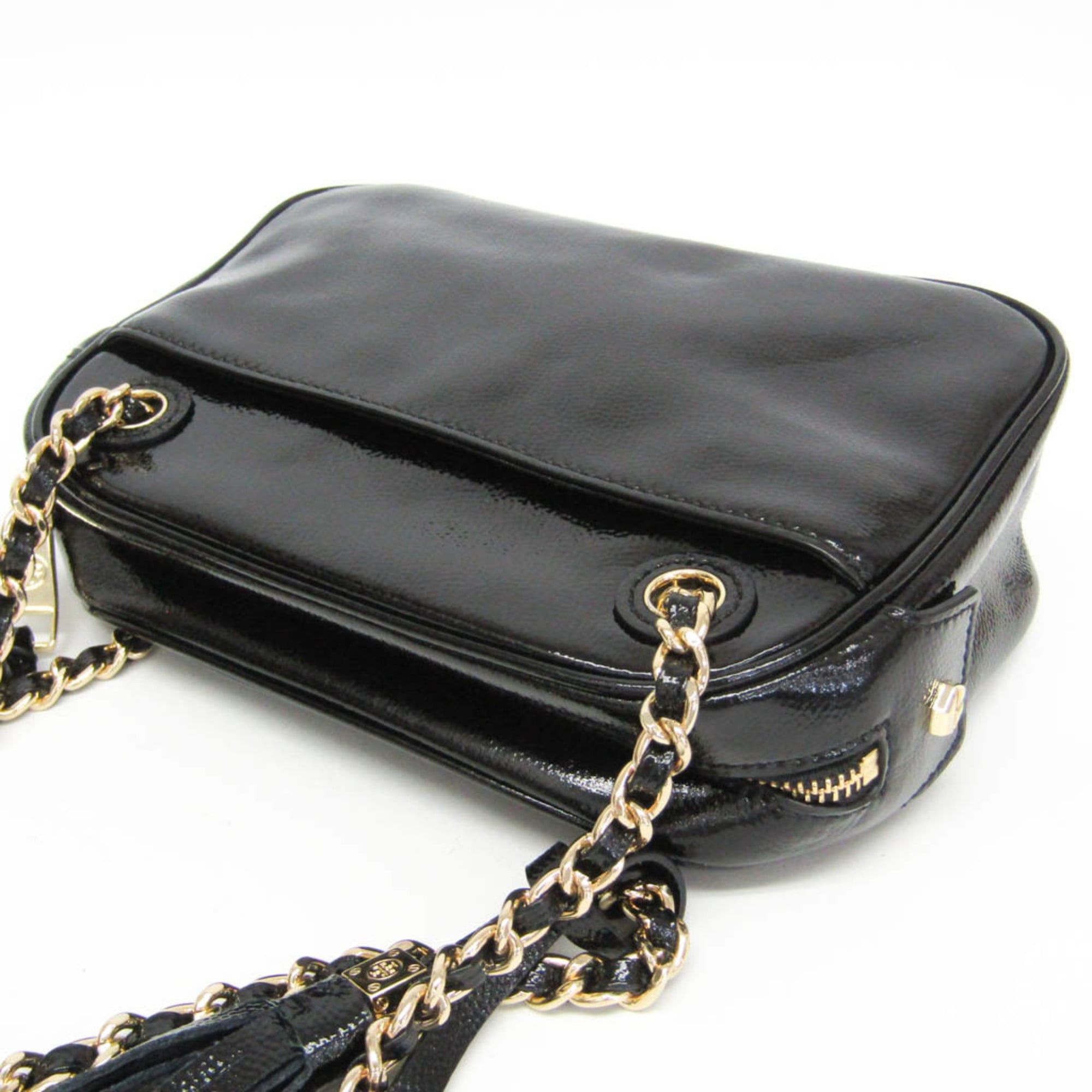 Tory Burch Tory Burch Chain Shoulder Bag Women's Leather Shoulder Bag Black Size ONE SIZE - 7 Thumbnail