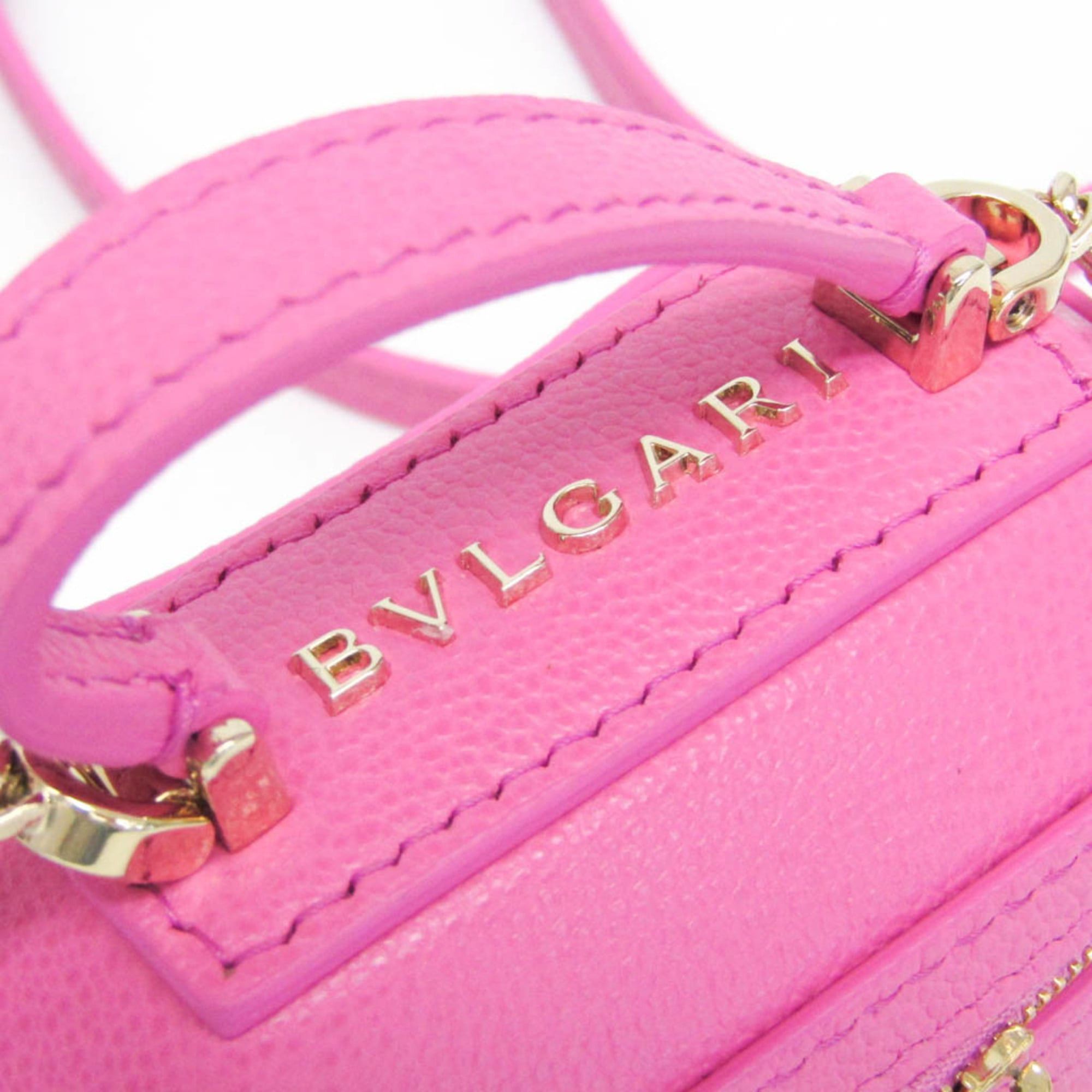 Bvlgari Bvlgari Serpenti Mini Jewelry Box Women's Leather Pouch,Shoulder Bag Pink Size ONE SIZE - 9 Thumbnail