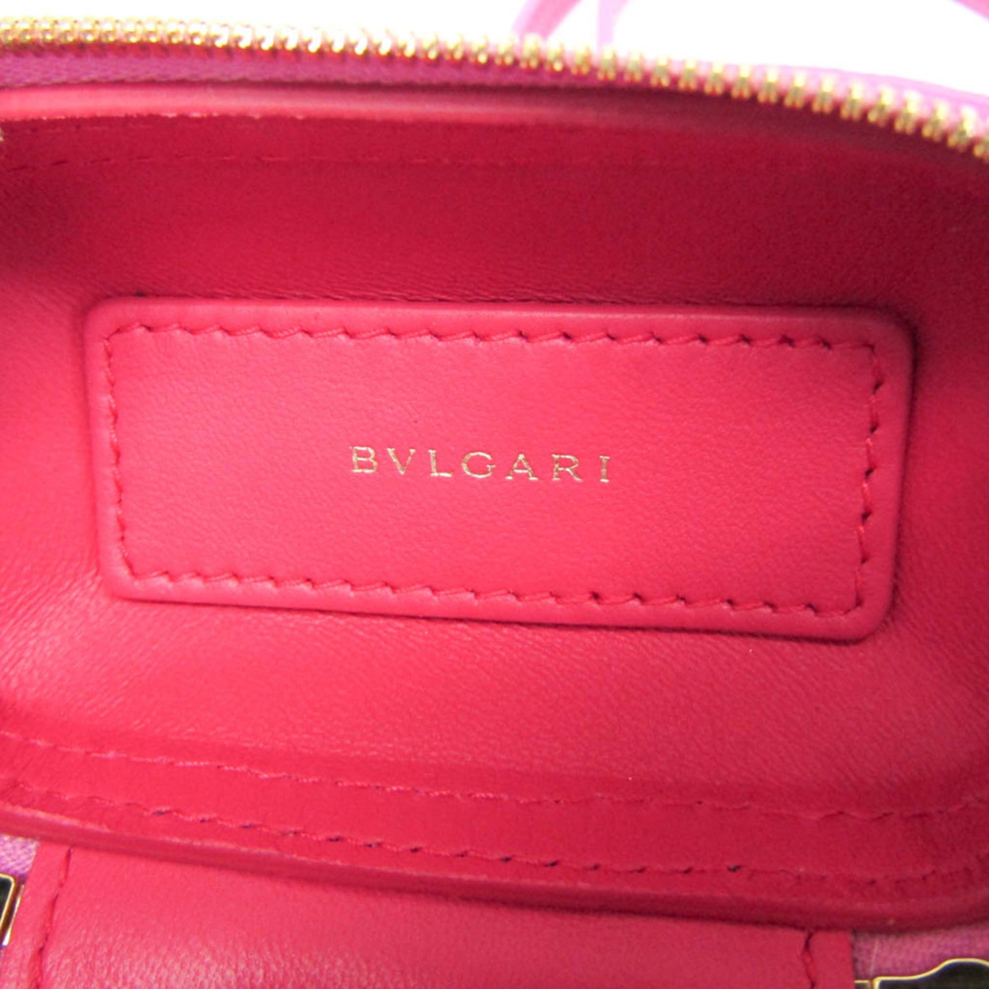 Bvlgari Bvlgari Serpenti Mini Jewelry Box Women's Leather Pouch,Shoulder Bag Pink Size ONE SIZE - 12 Thumbnail